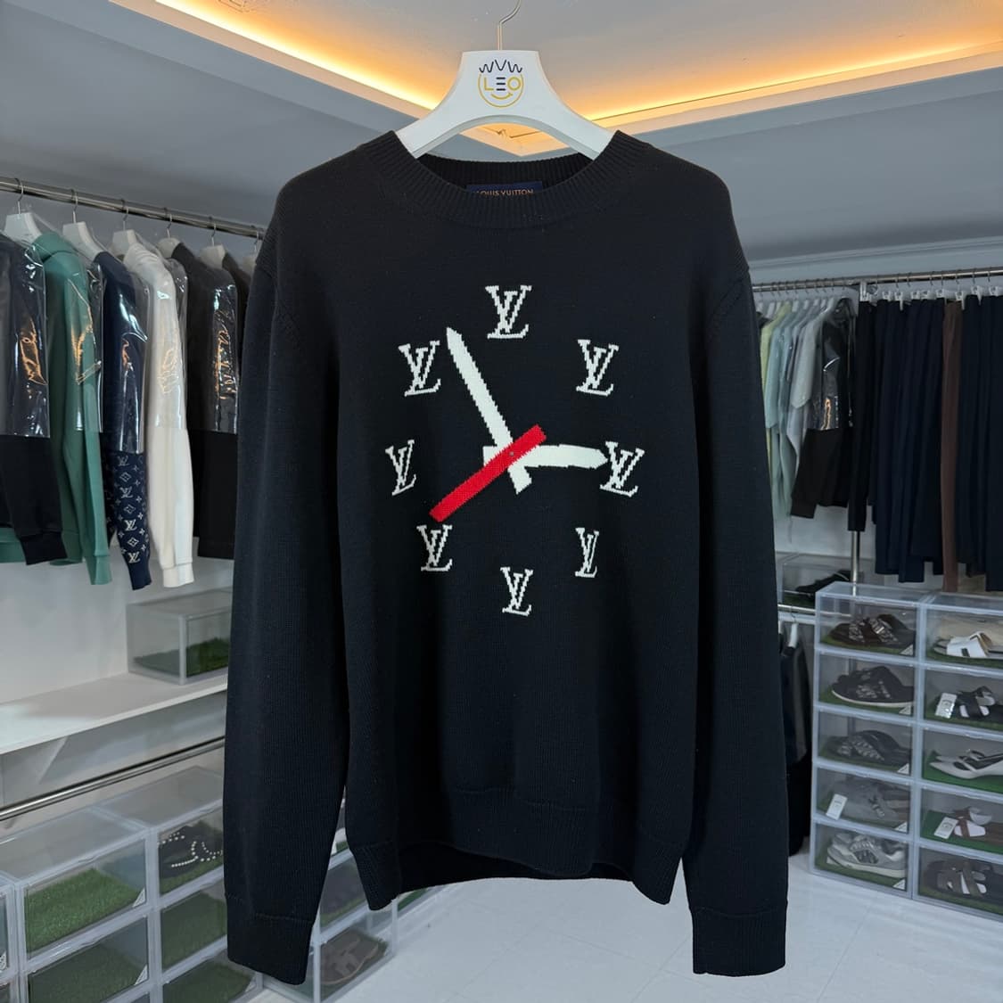 [리오브] 루이비통 인타르시아 LV 클락 니트 상품이미지1