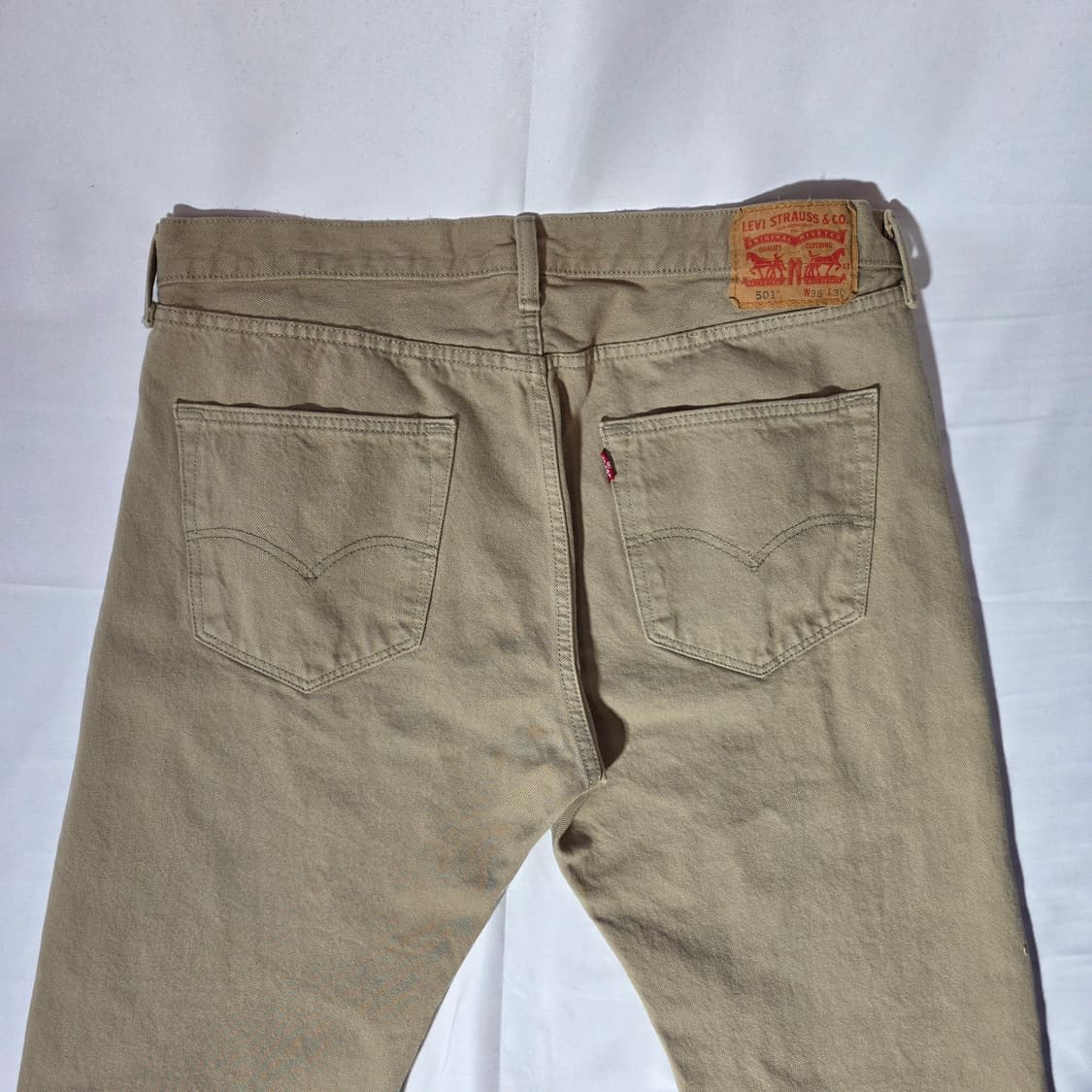 [W36L30]리바이스 501 브라운 데님팬츠 상품이미지7