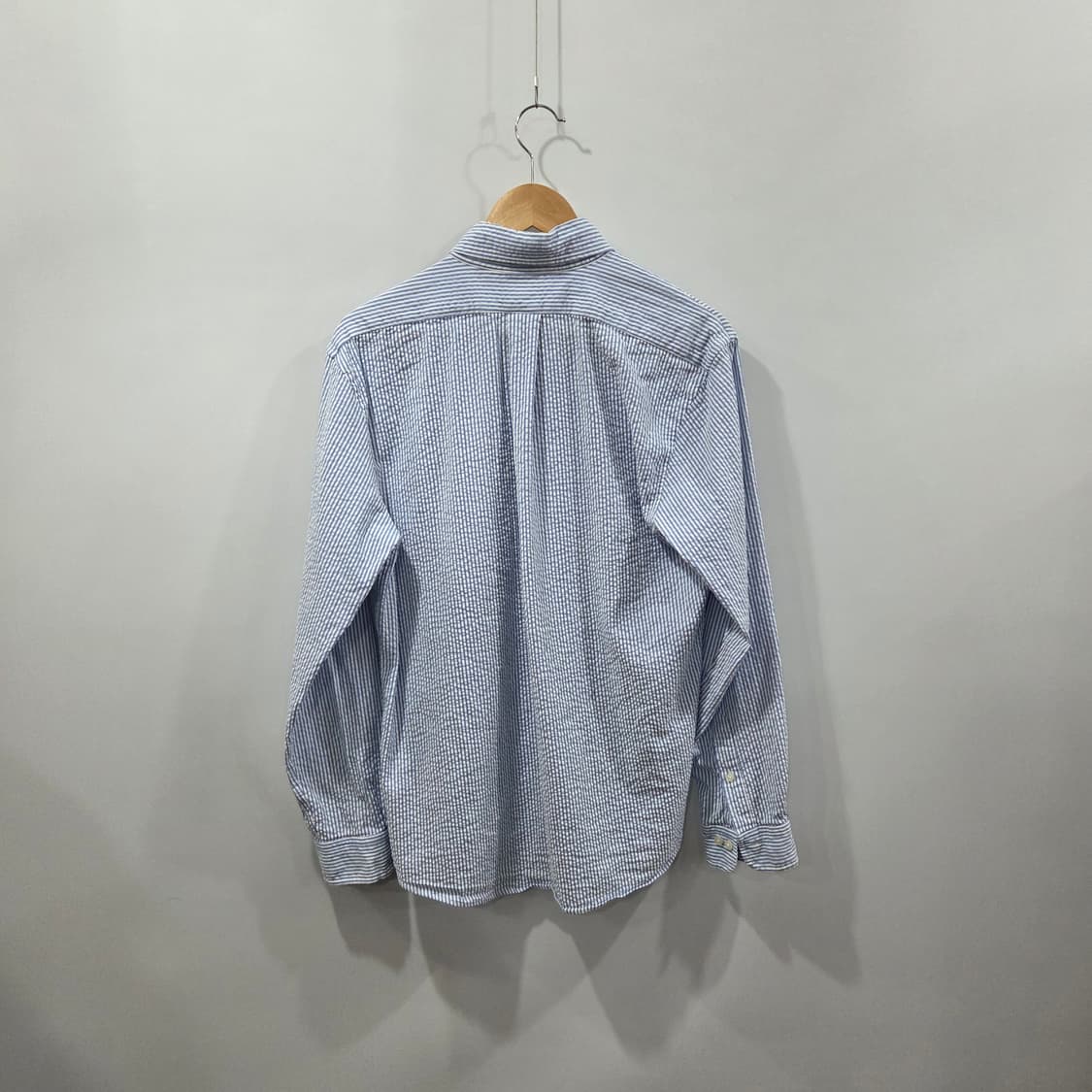 브룩스브라더스 버튼다운 스트라이프 시어서커 셔츠 M  상품이미지4