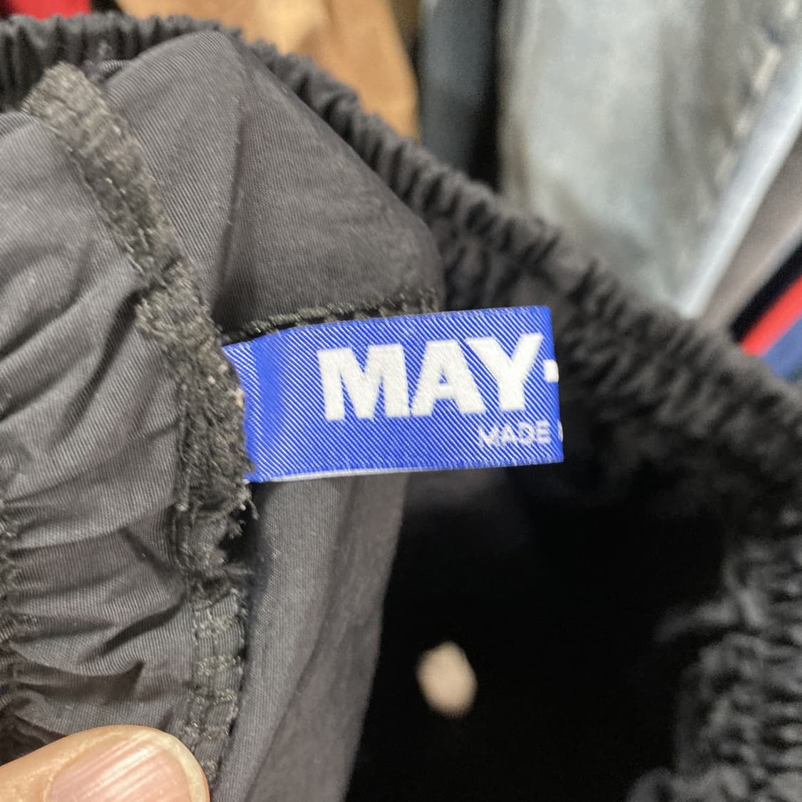 MAY JUNE 밴딩 포켓 스트링 바스락 롱스커트 F  상품이미지3