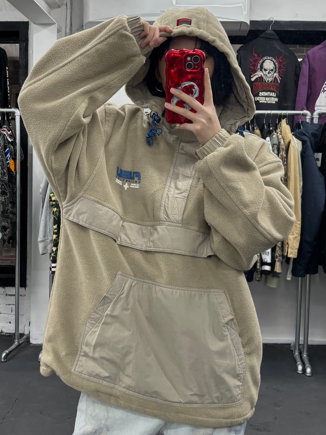 FUBU 푸부 플리스 아노락 자켓 상품이미지3