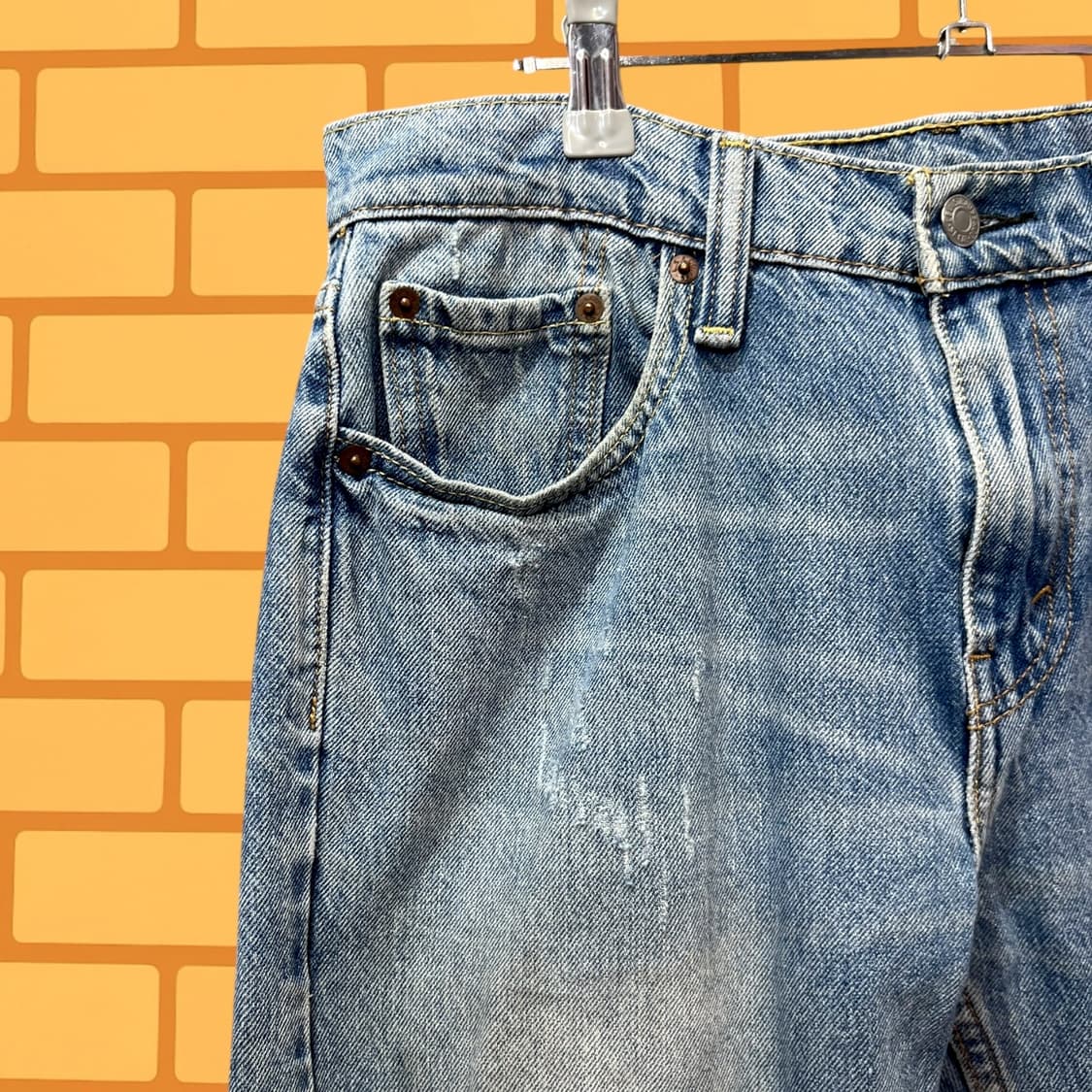 리바이스 502 데미지드 데님 팬츠 (32) 상품이미지6