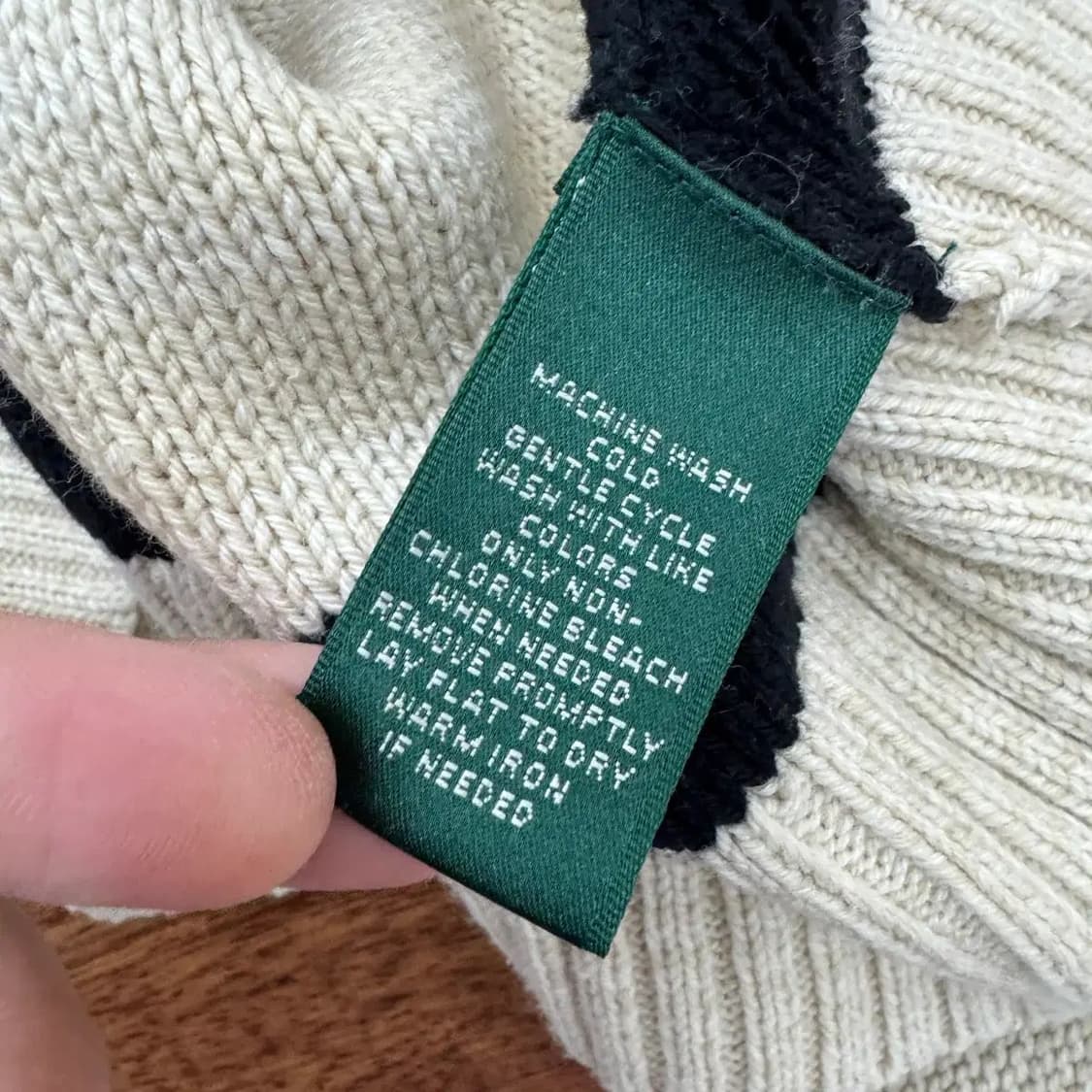 여성용 L(105) 폴로 로렌 진스 랄프로렌 빈티지 숄더 니트  상품이미지5