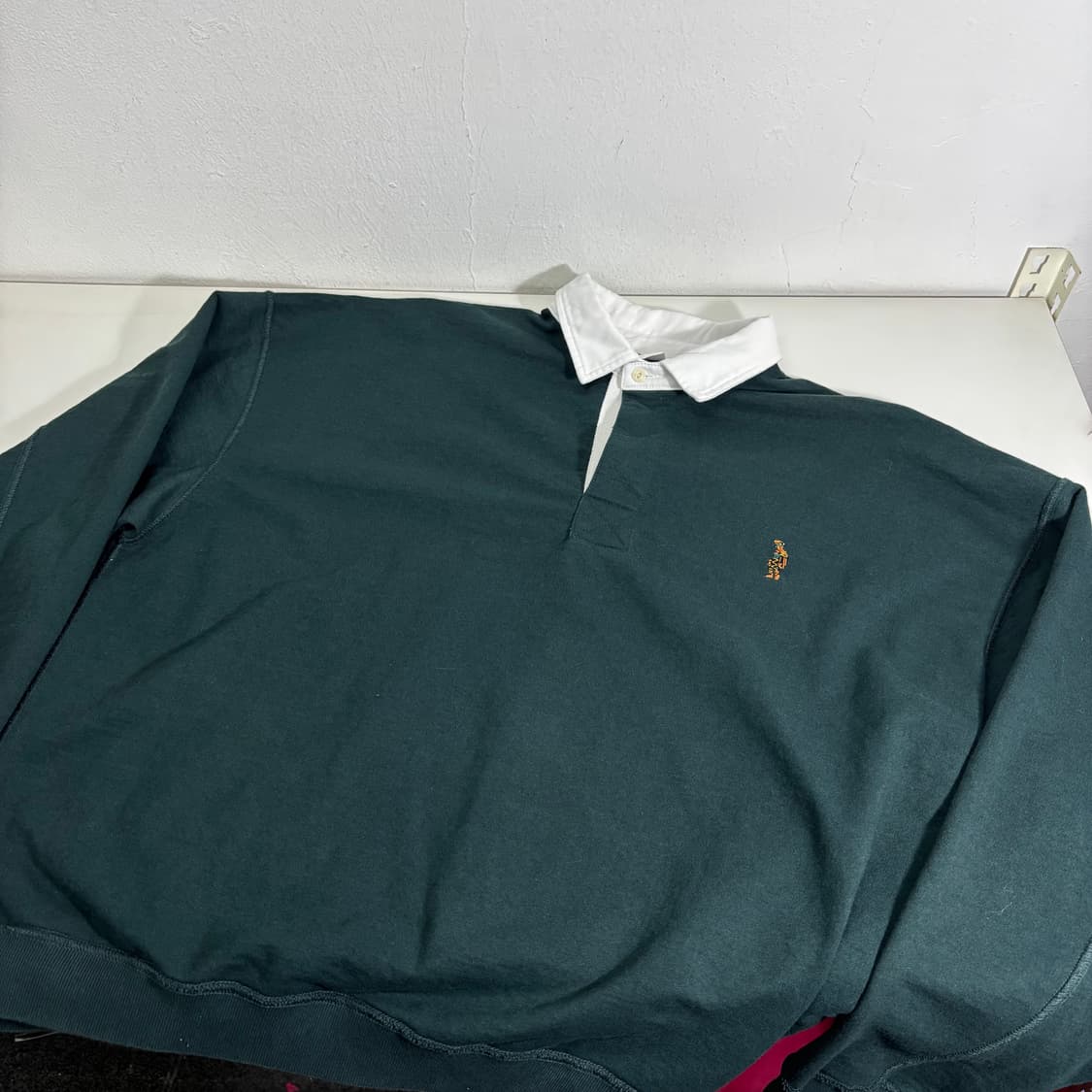 M 100 파르티멘토 다크그린 럭비 카라 맨투맨 상품이미지2