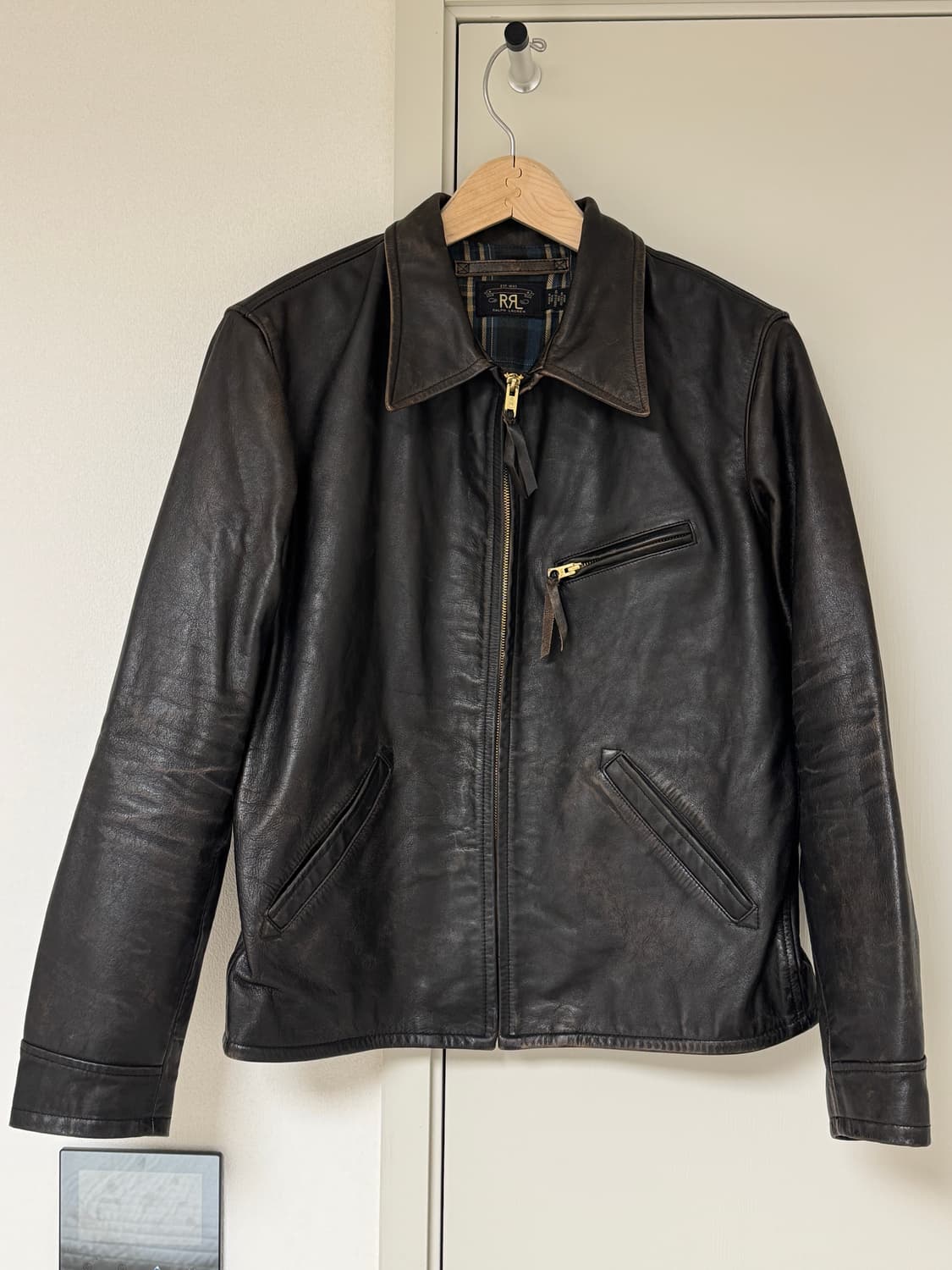 RRL 뉴스보이 레더자켓 M 새상품 상품이미지1