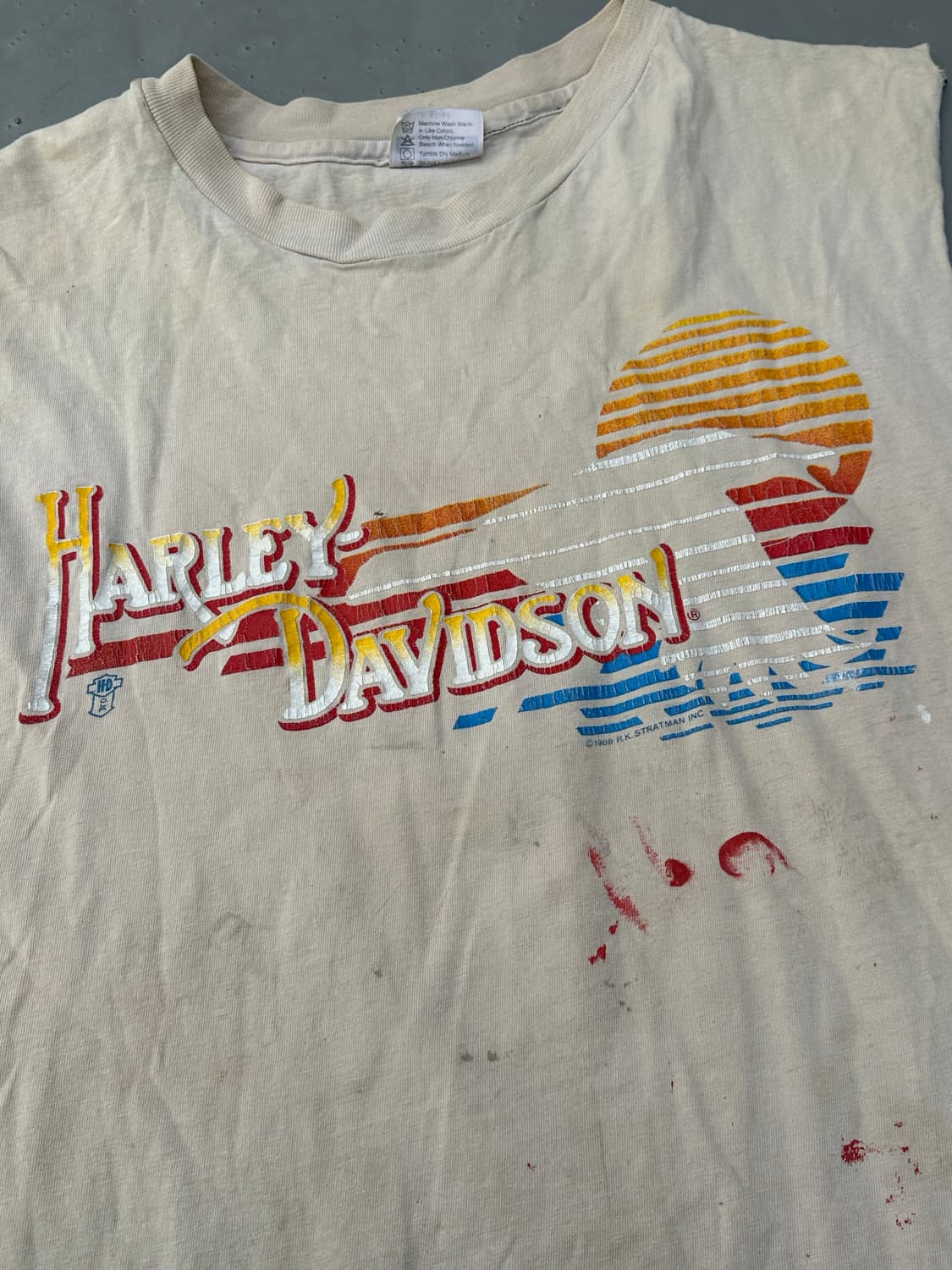 [할리데이비슨] •80s Vintage Pacific Tee 상품이미지5