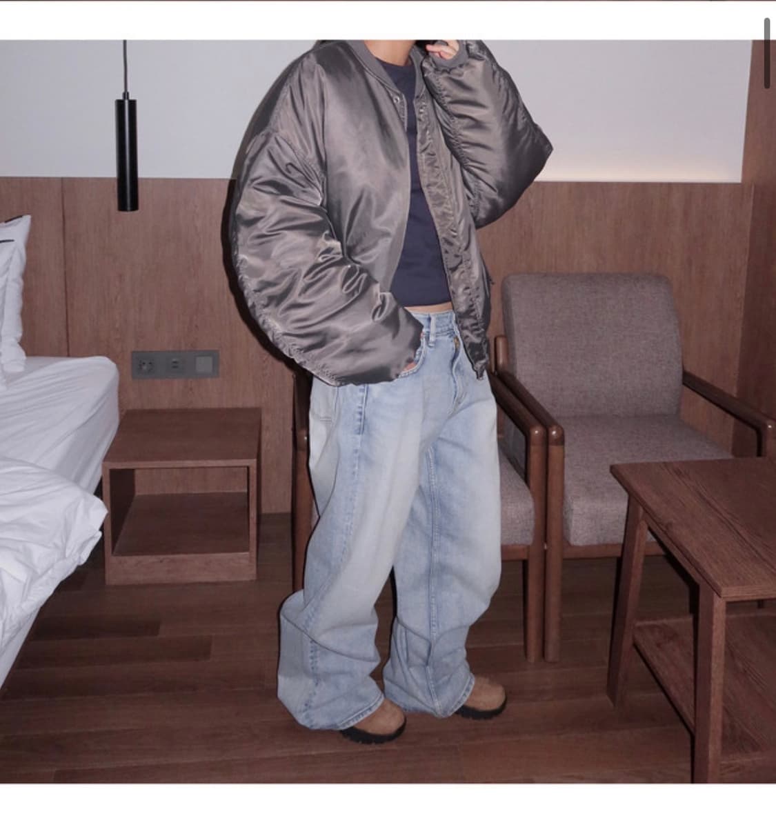 낫띵인커먼 항공점퍼 ma-1 (카키) 상품이미지4