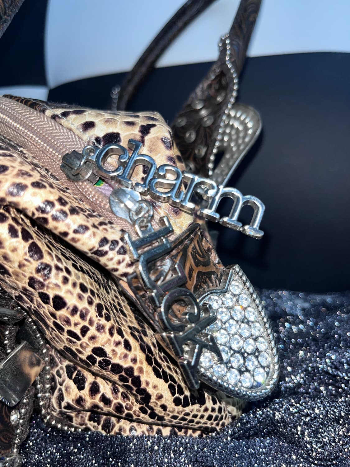 웨스턴 파이톤 핸드백 상품이미지6