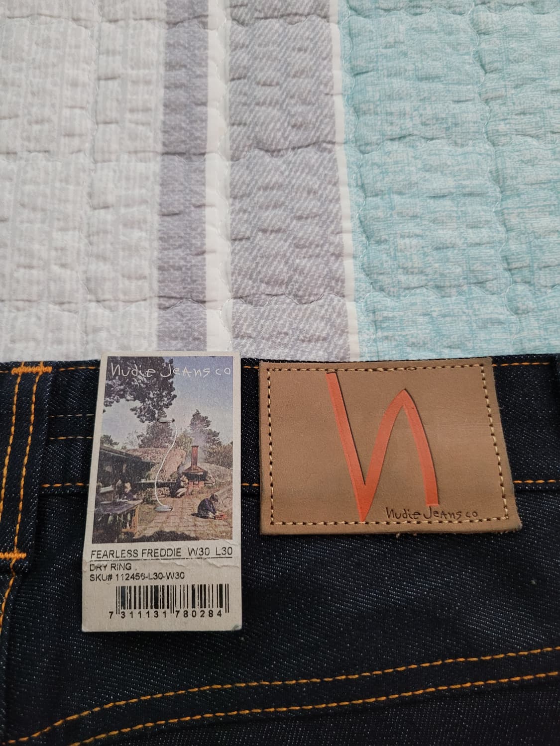 누디진 Nudie jean 피어리스프레디 드라이링 루즈테이퍼드 리지드진 상품이미지7