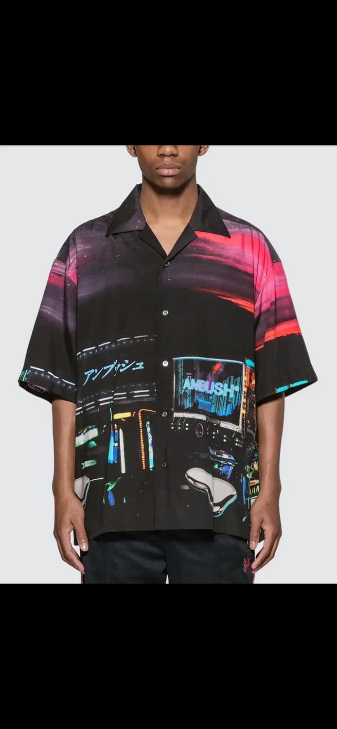 엠부쉬 데코토라 프린트 레이온 셔츠 3사이즈 상품이미지2