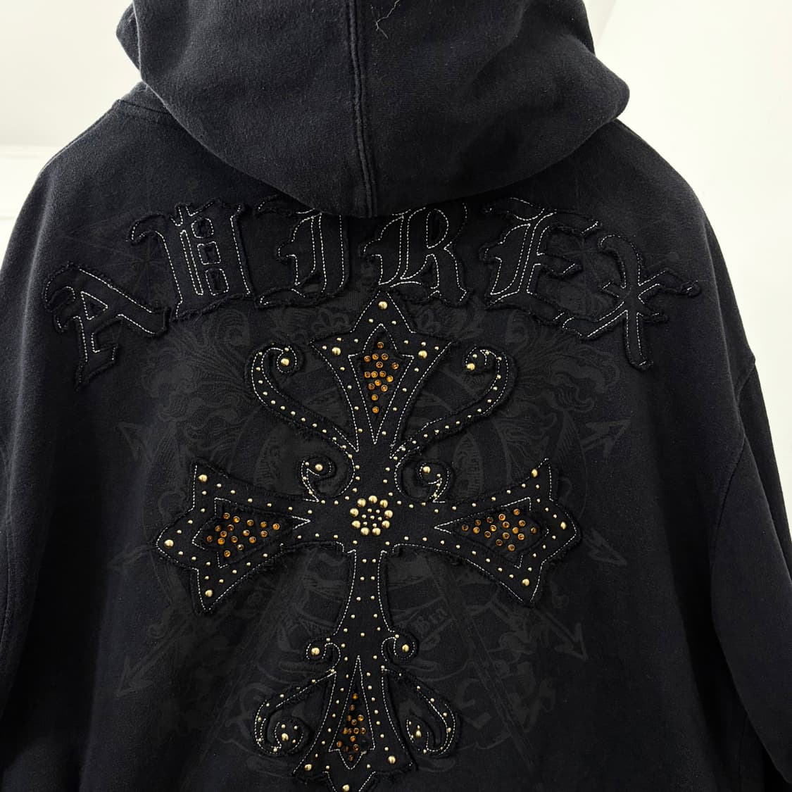 아비렉스 크롬 패치워크 후드 집업 상품이미지6