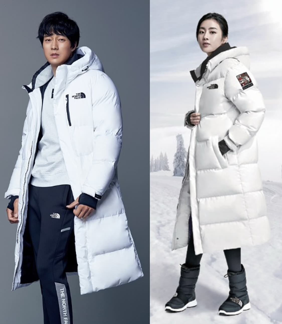 노스페이스 평창동계올림픽 화이트 롱패딩 오리털 M 95 상품이미지9