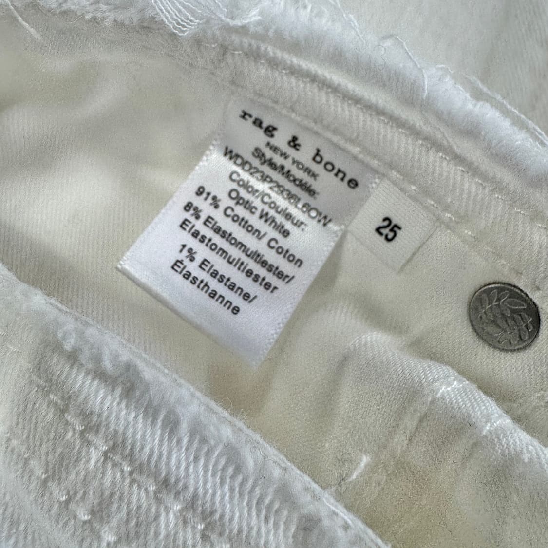 랙앤본 세미 부츠 화이트 데님 진 (25) 상품이미지7