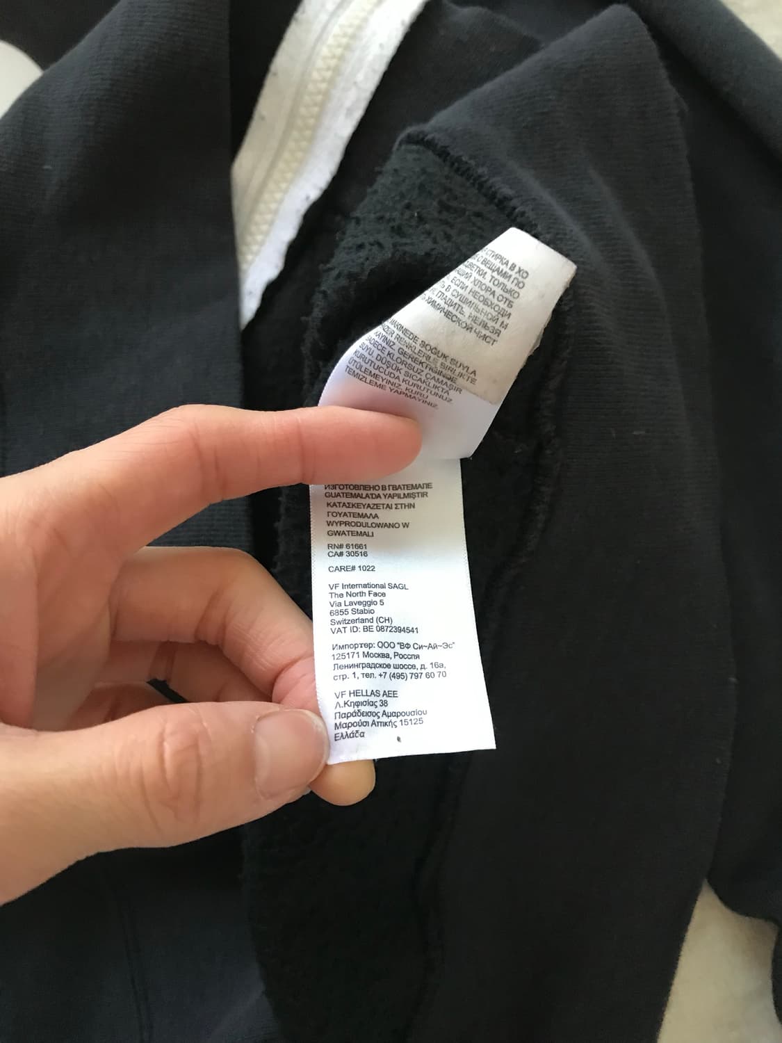 노스페이스 중앙 빅로고 블랙 후드집업 상품이미지9