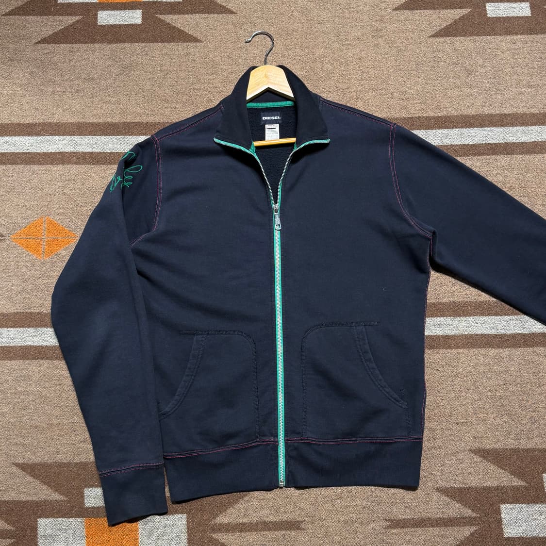 Diesel 디젤 VILLA M.O. 프린팅 스웻 집업 M 100 상품이미지3