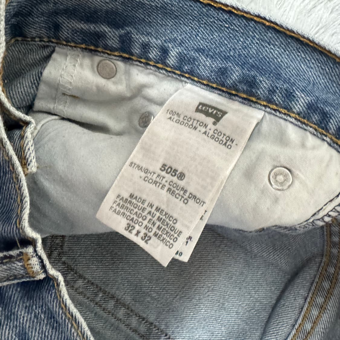 리바이스 505 스트레이트핏 32x32 사이즈 멕시코 002공장 상품이미지4