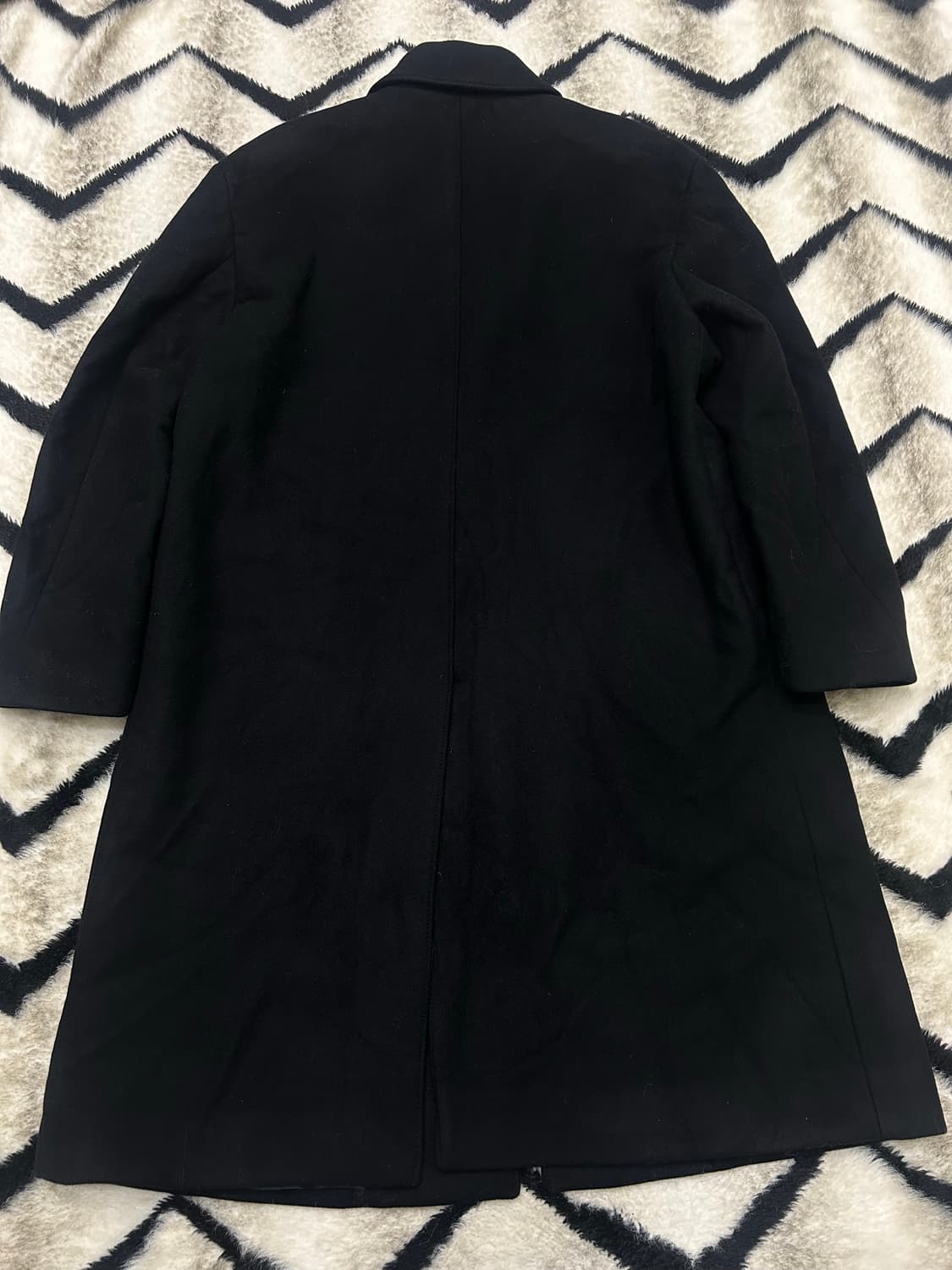 [L]COOR MTR 캐시미어 오버핏 싱글 롱 코트/블랙 상품이미지3