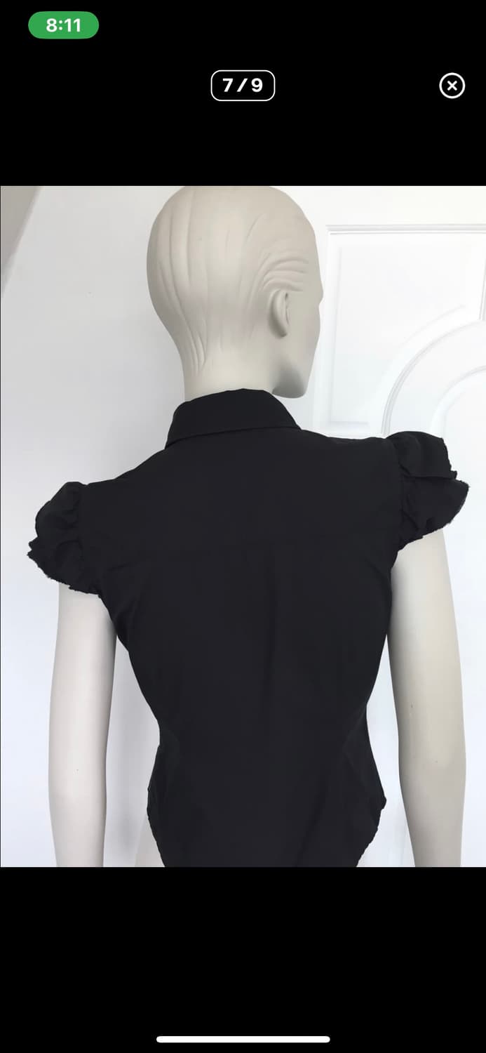 DKNY JEANS 프릴 반팔 셔츠 상품이미지5