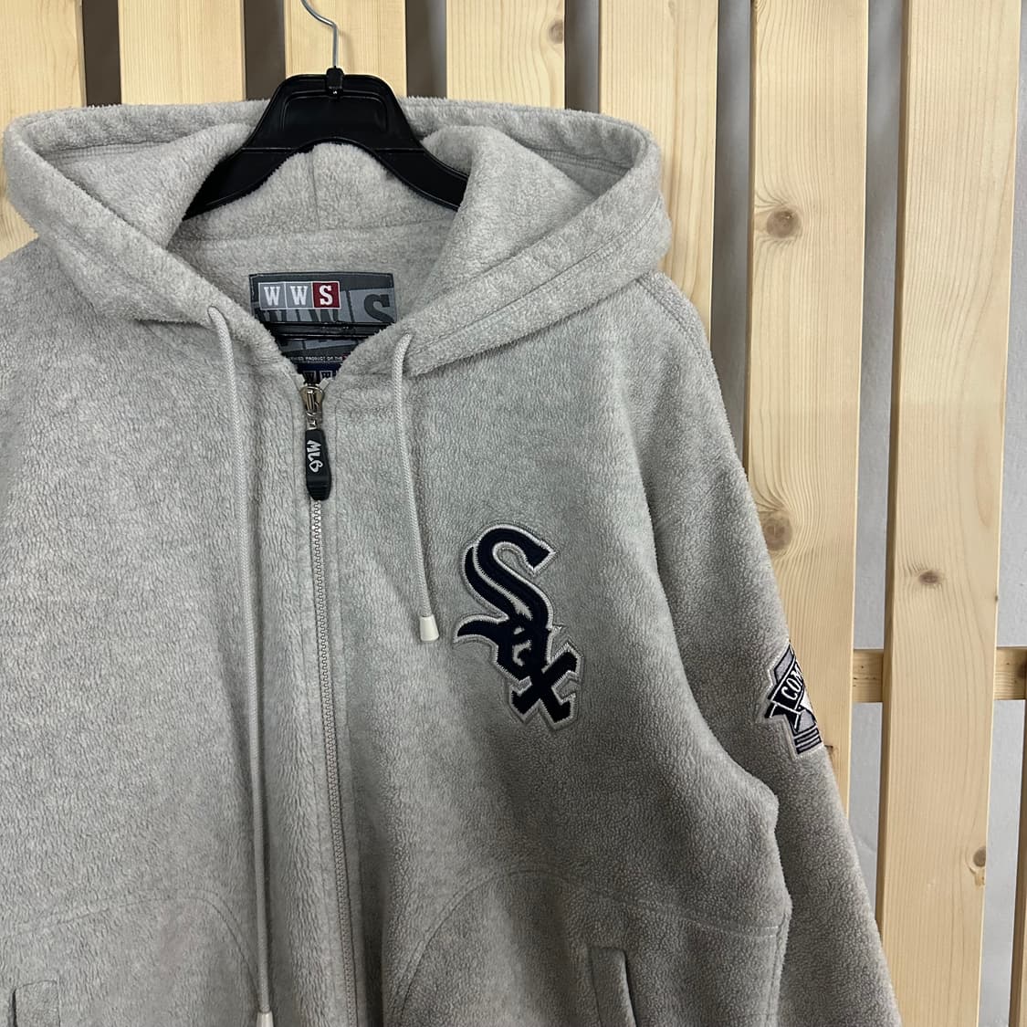 (XL) MLB 90s 화이트삭스 플리스 후드 자켓 후리스 상품이미지4