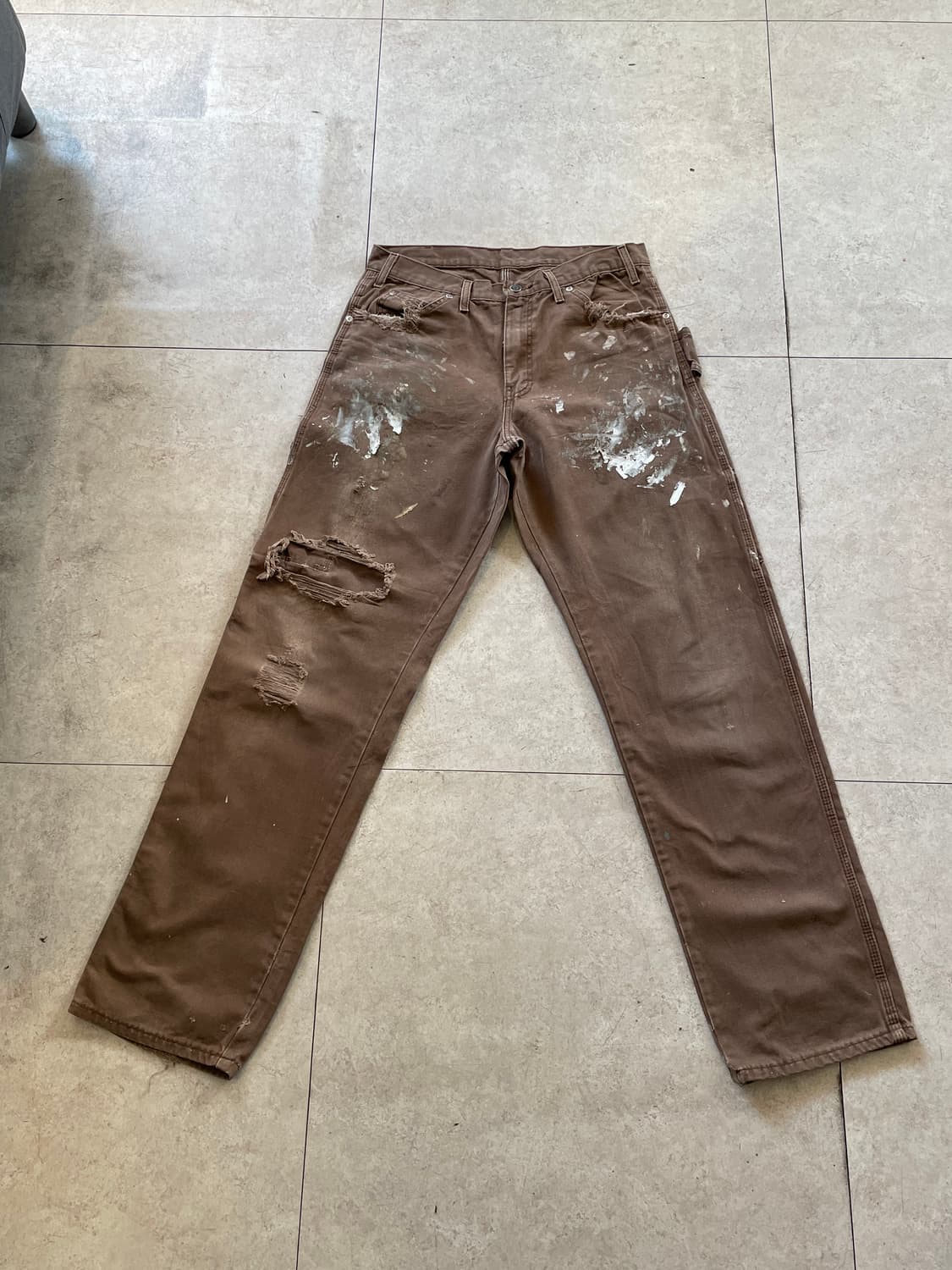 디키즈 브라운 워크 팬츠바지 상품이미지8