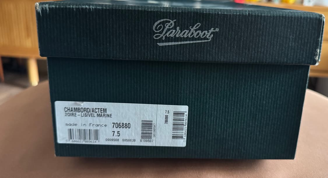 희귀) 파라부트 샴보드 스웨이드믹스 Noire Lis/Vel Marine 상품이미지6