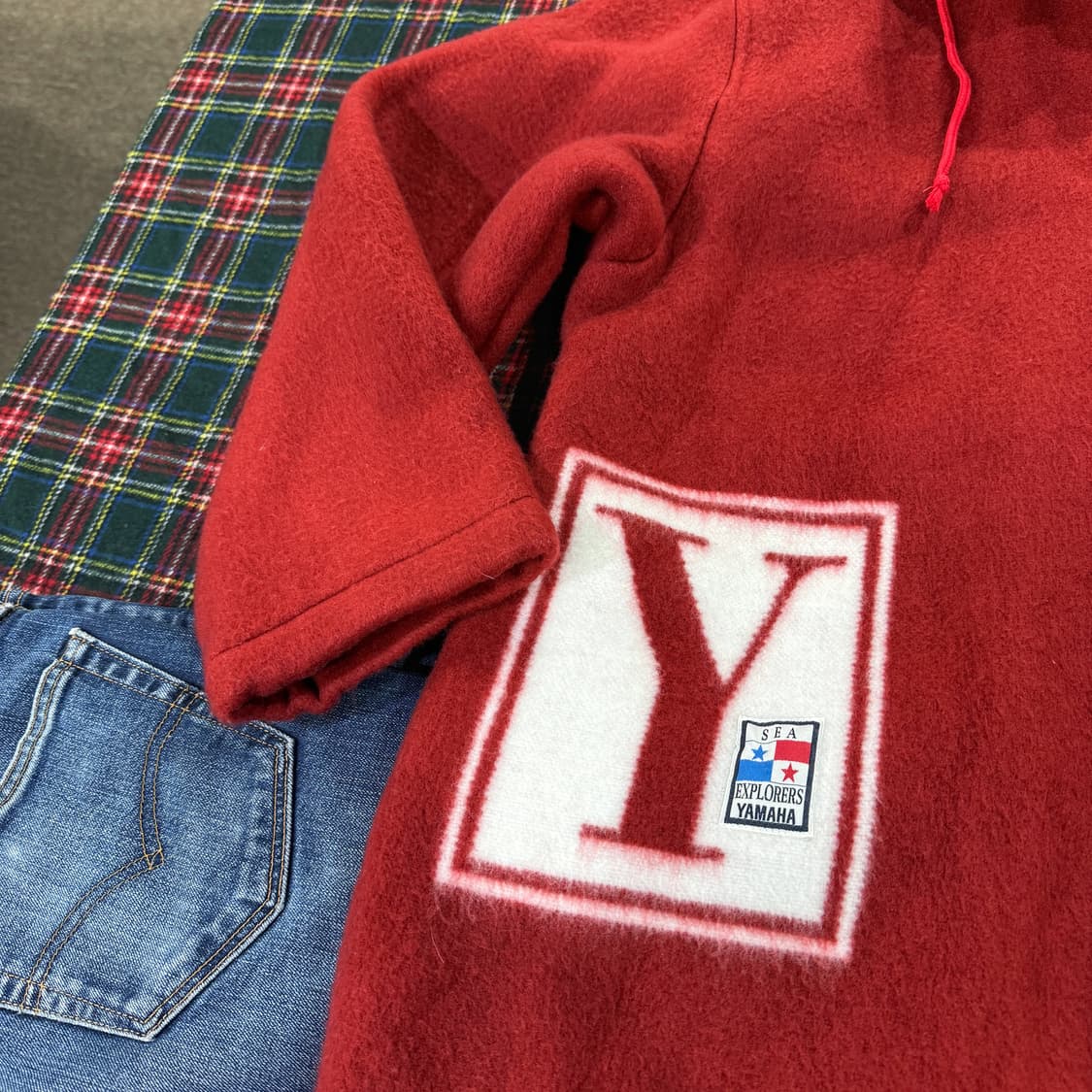 야마하 해상탐험대 후드 코트 made in JAPAN  상품이미지2