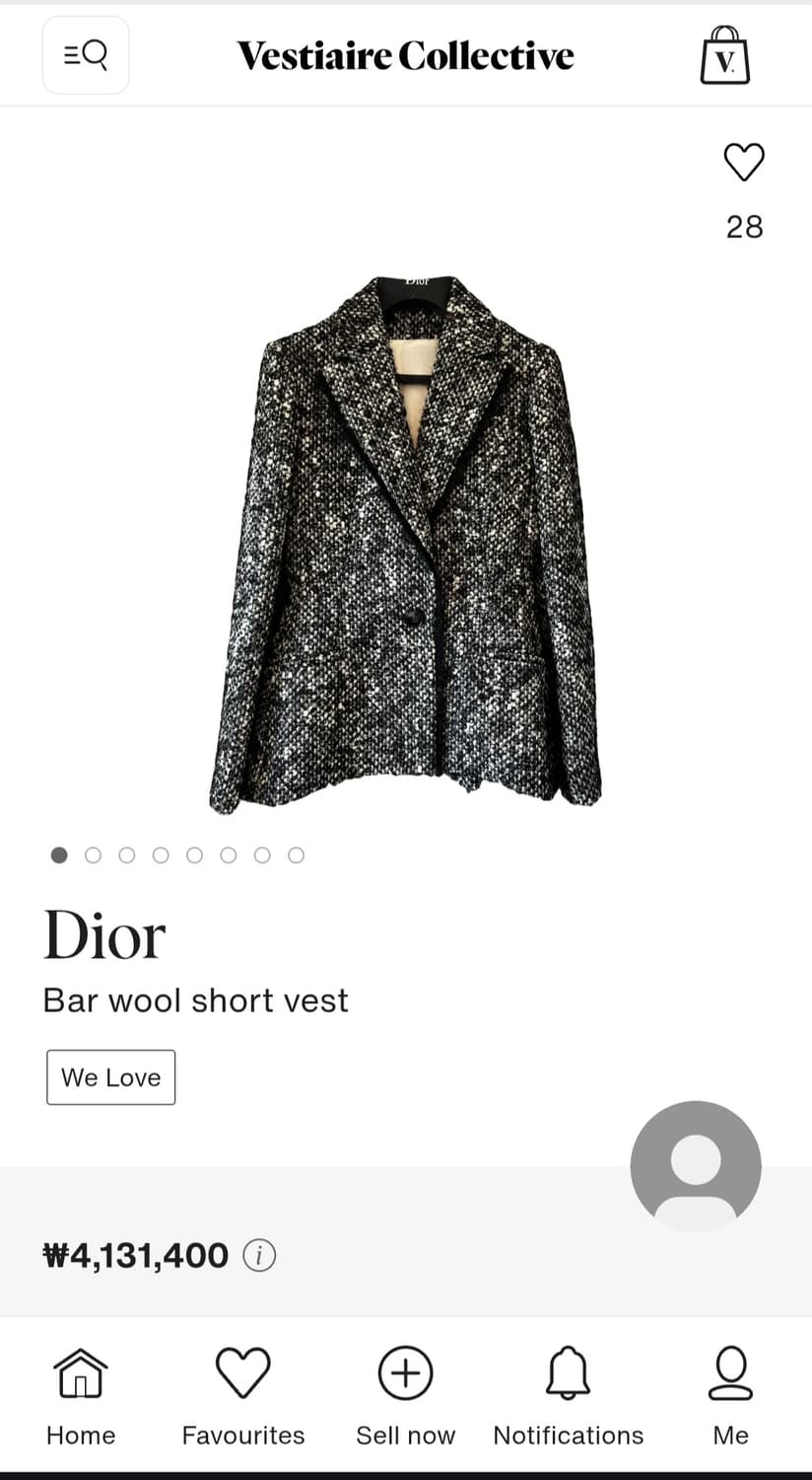 [정품] 크리스찬 디올 라프 시몬스 런웨이 트위드 셋업 (새상품급) 상품이미지2