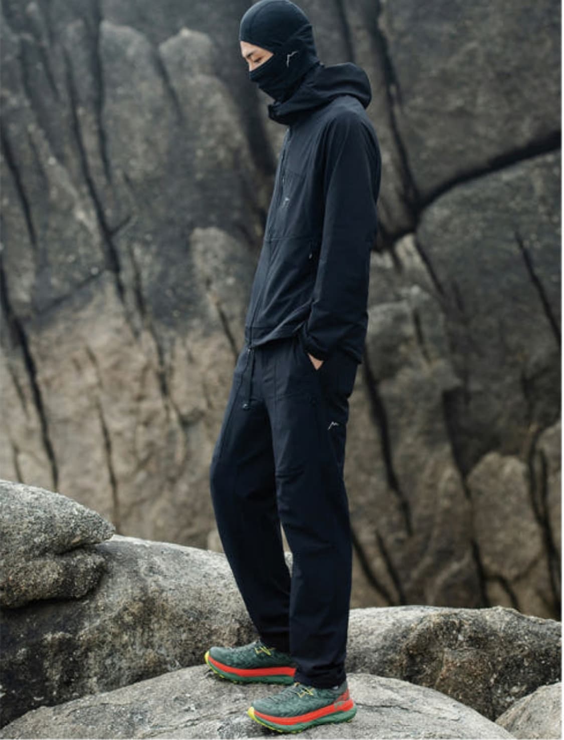 케일 소프트쉘 자켓 블랙 m 상품이미지5