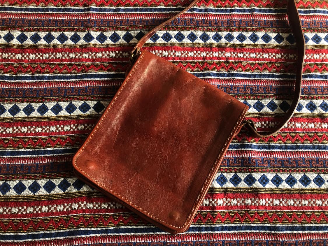 빈티지 이탈리아 레더 크로스백 상품이미지1