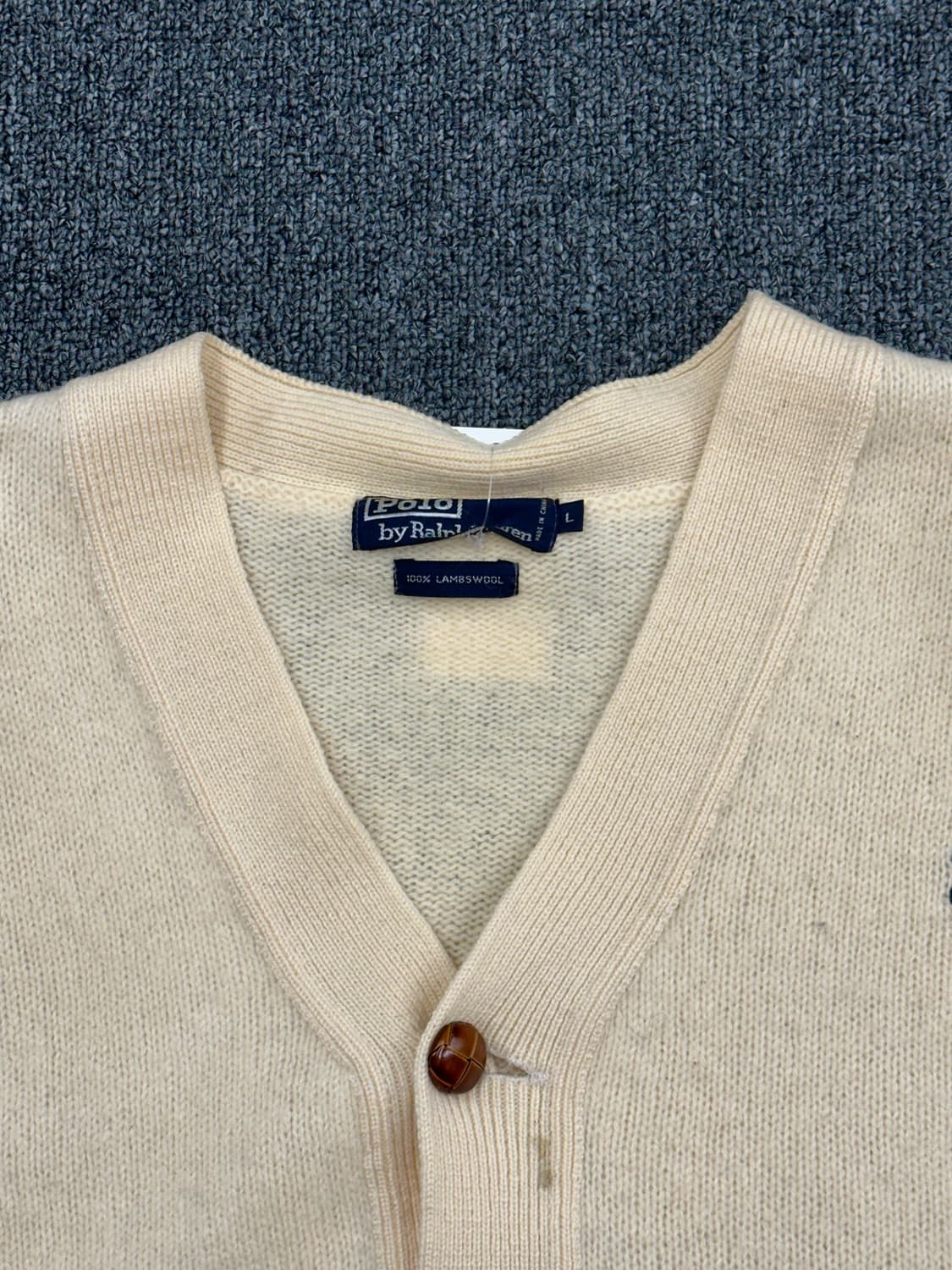 L)폴로 랄프로렌 스몰포니 가죽버클 울 브이넥 가디건 상품이미지4