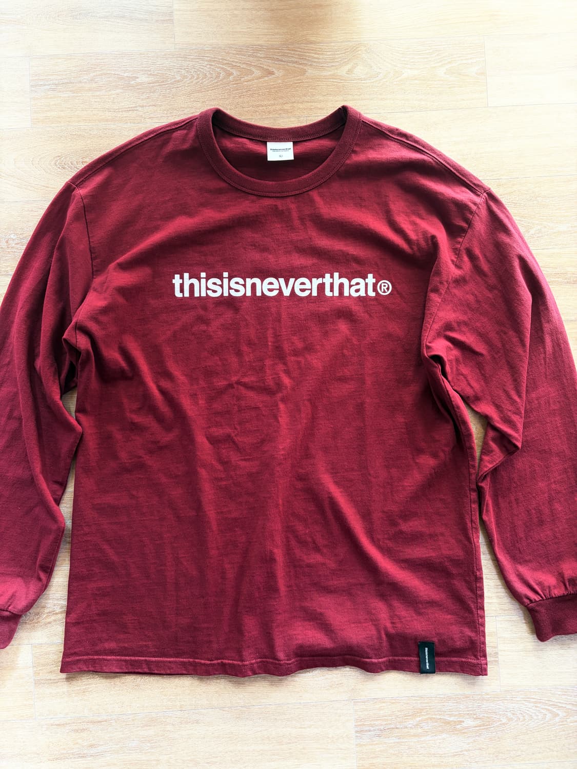디스이즈네버댓 롱슬리브 L사이즈 버건디 상품이미지1