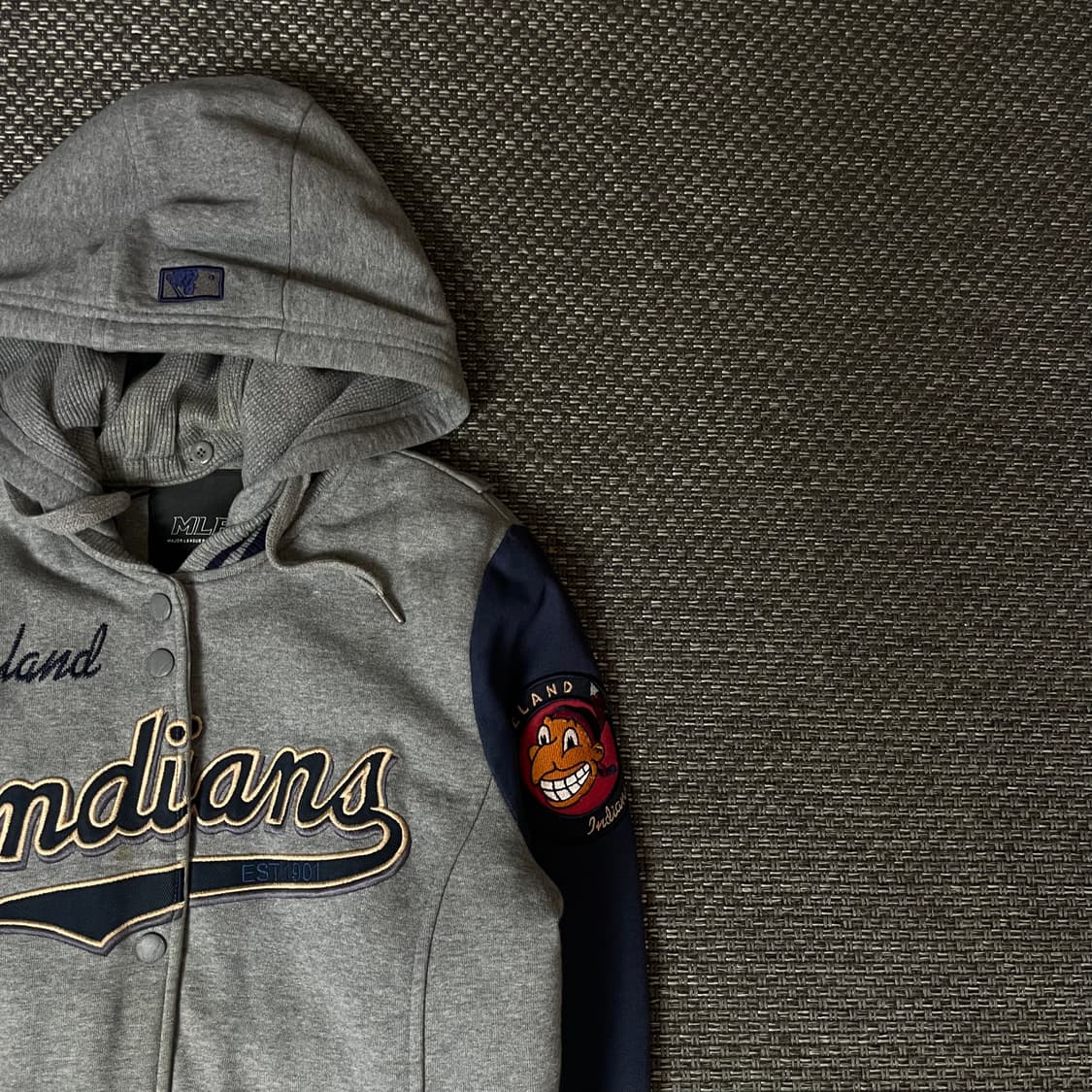 MLB 클리블랜드 인디언스 후드 야구 점퍼 90 상품이미지3