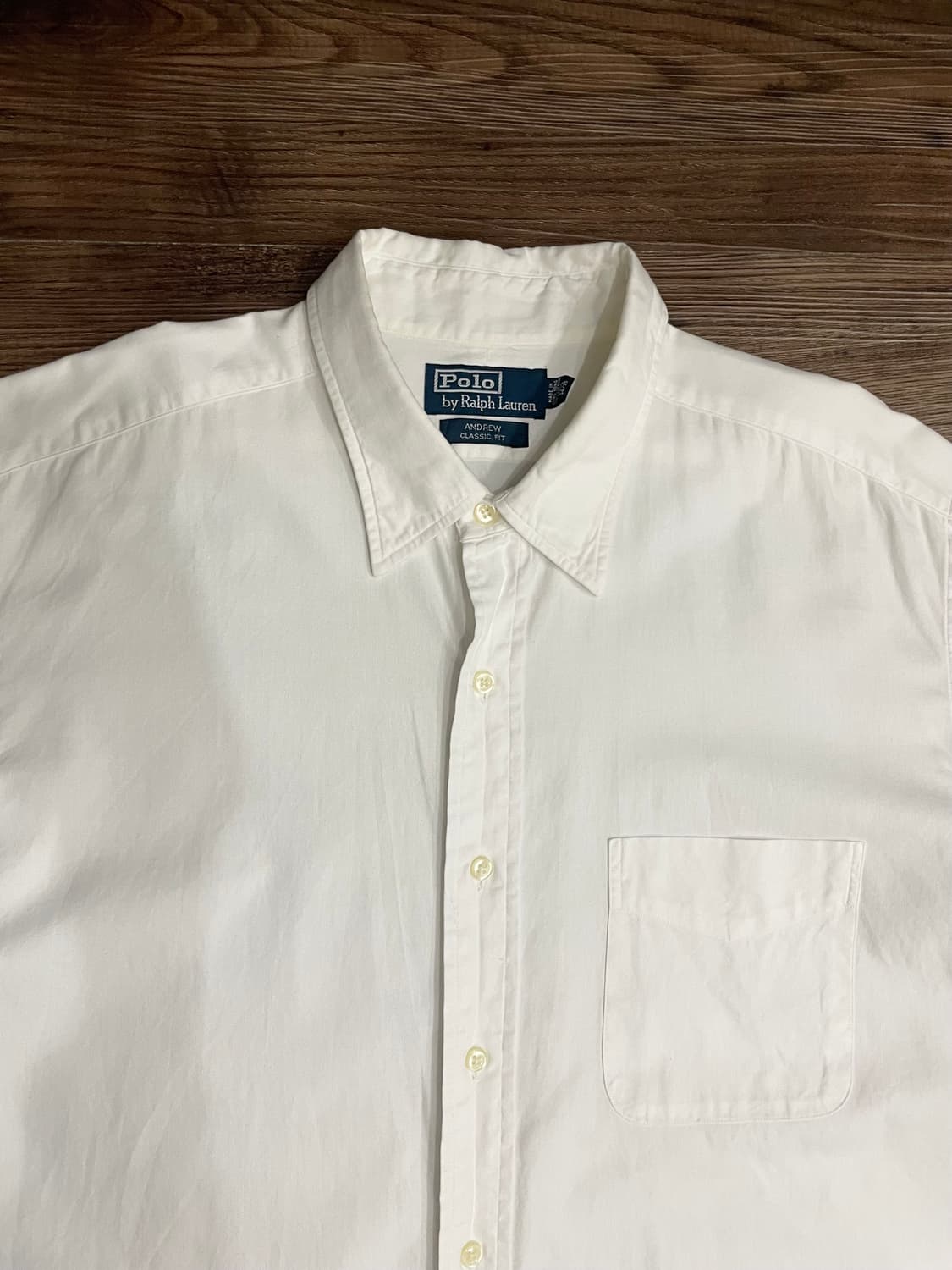 폴로 랄프로렌 화이트 앤드류 클래식핏 셔츠 상품이미지2