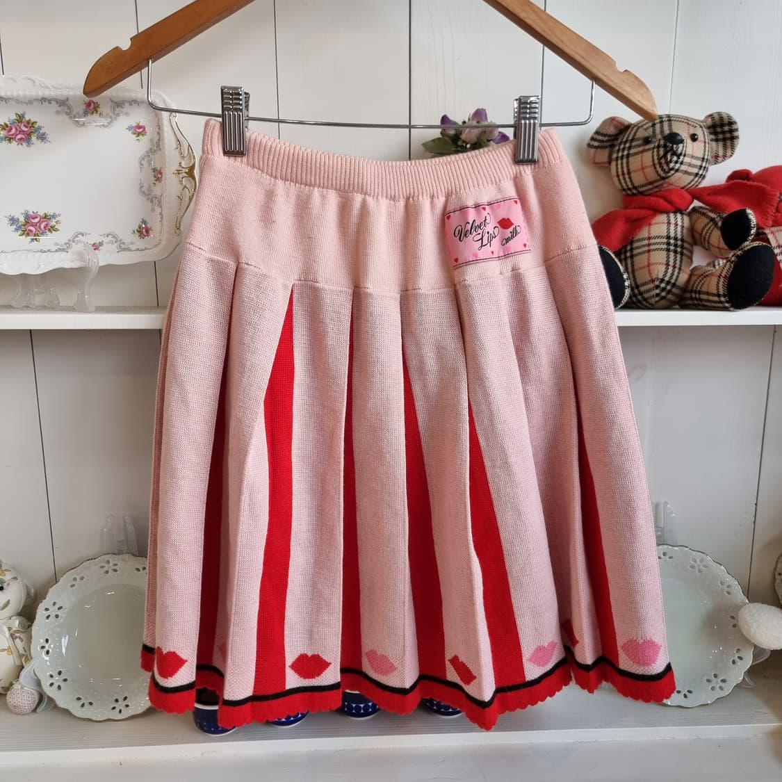 니트 플리츠 스커트 상품이미지1