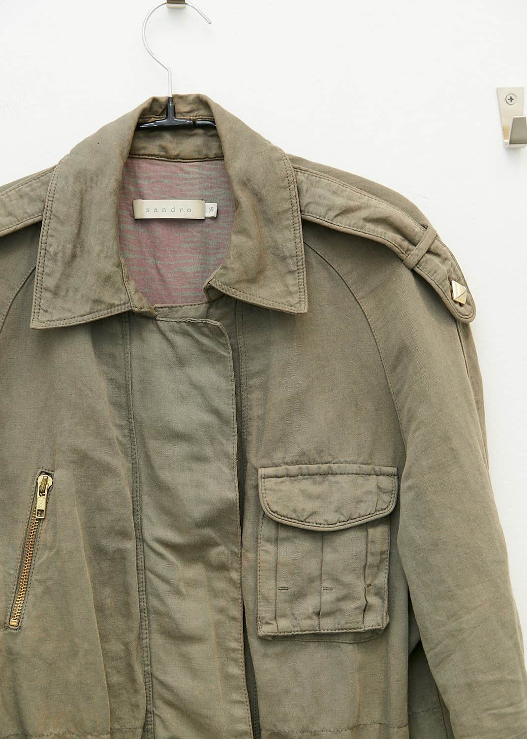 Cotton Linen Military Jacket 상품이미지4