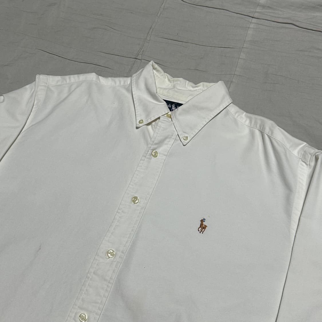 XXL 폴로랄프로렌 야머스 화이트 솔리드 셔츠 상품이미지1