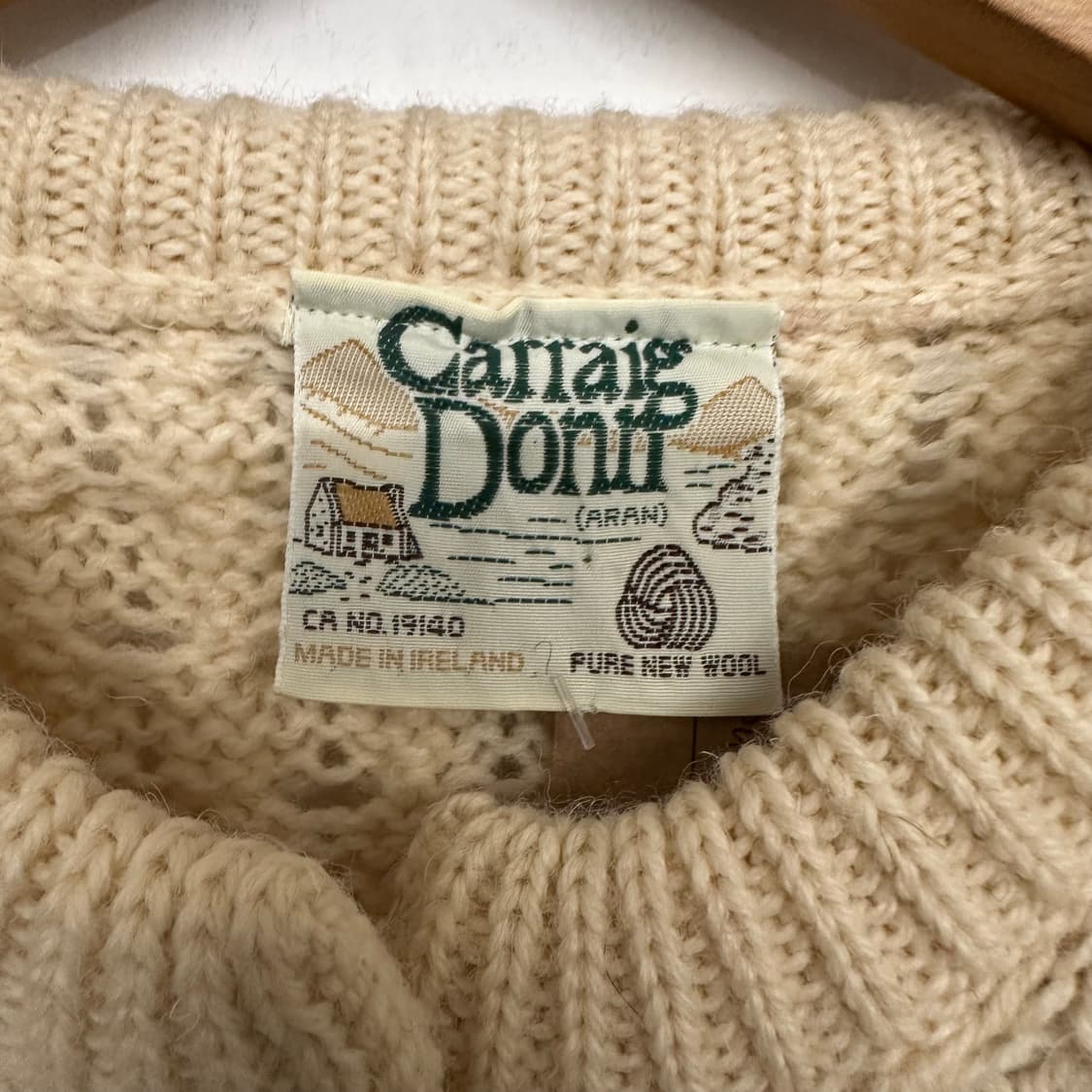 아란 케이블 니트 가디건 상품이미지6