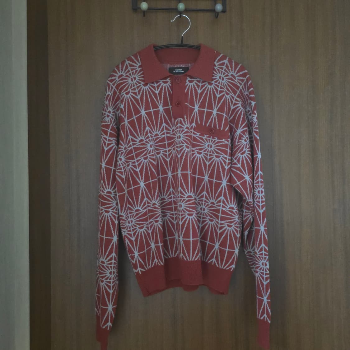 [M] 라스벳 울 폴로 셔츠 긴팔 상품이미지4