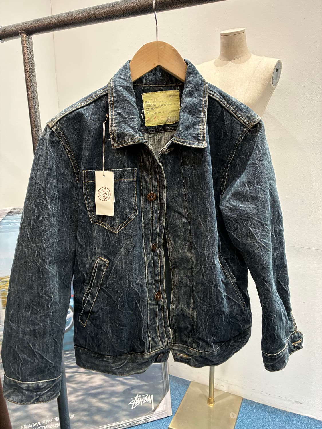 빈티지 데님 자켓 상품이미지4