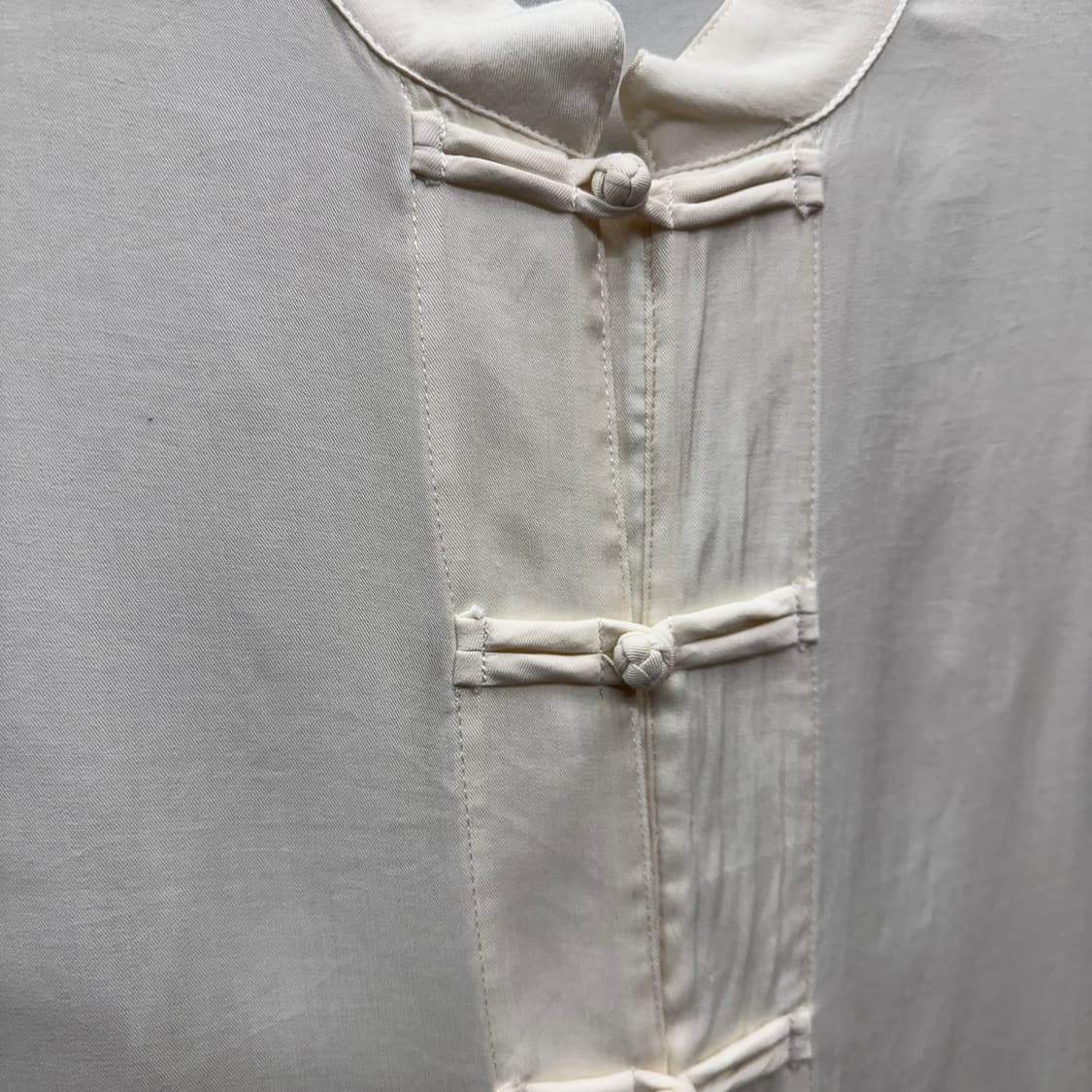 China Frog Button Loose Fit Shirt 상품이미지5