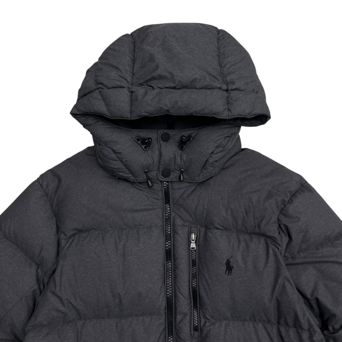 폴로 랄프로렌 블랙포니 차콜 후드패딩 L 상품이미지4