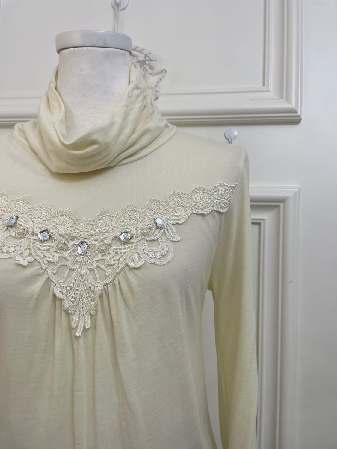 ivory bow point sweater cape&AXES FEMME 상품이미지10