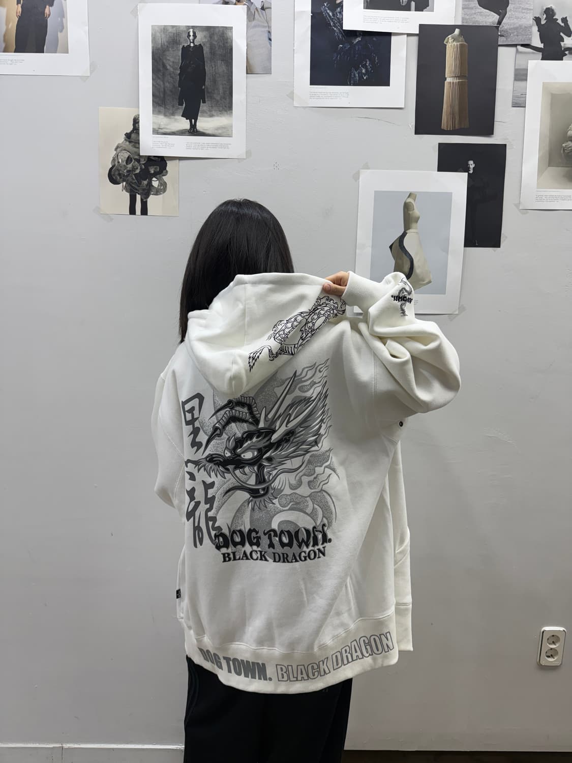 도그타운 블랙드래곤 오버핏 후드집업 상품이미지10