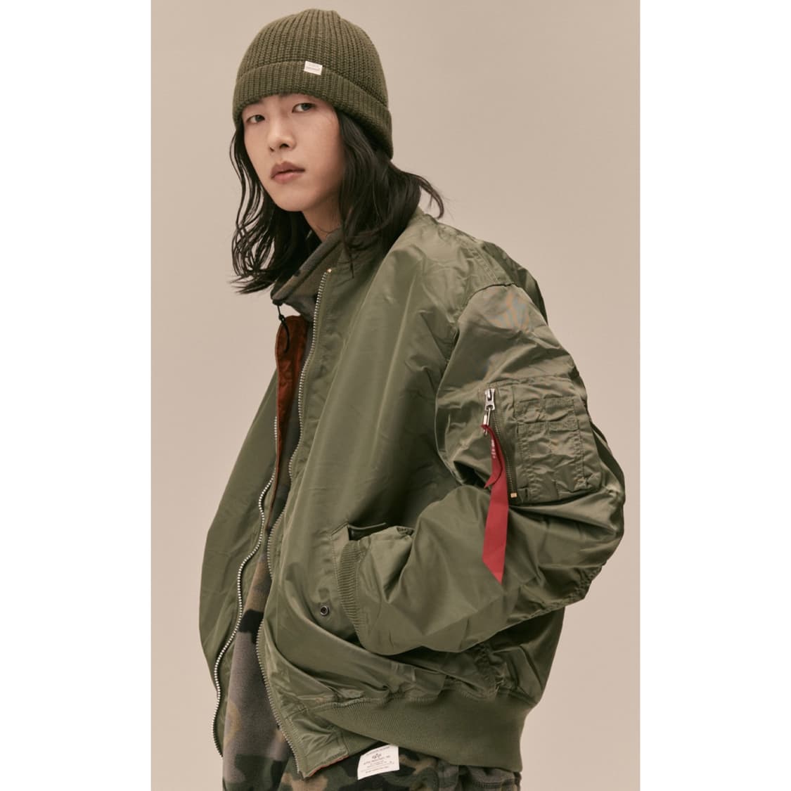 [택포]알파인더스트리 L-2B 루즈핏 세이지 그린 XL 상품이미지9