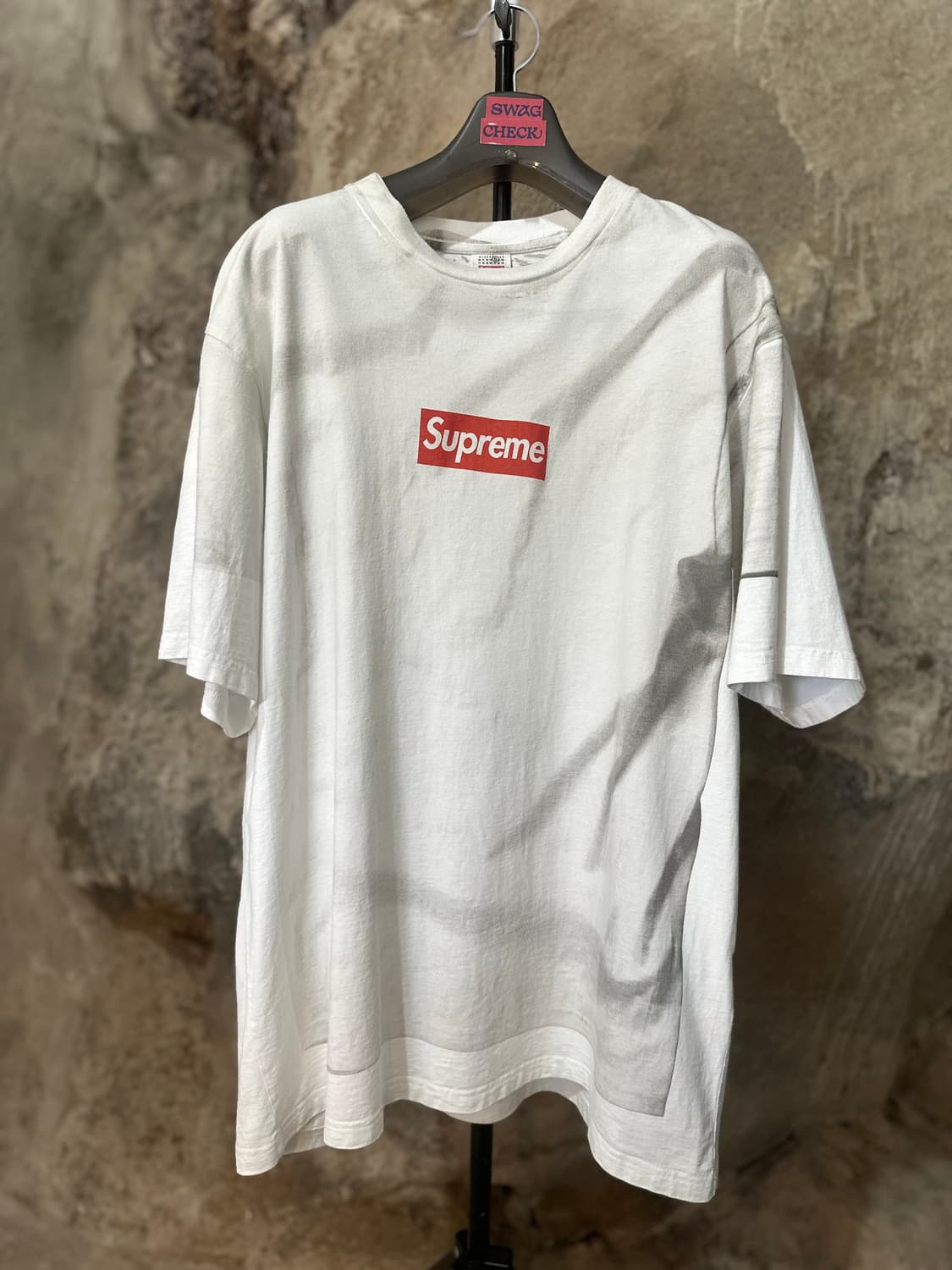 슈프림 x 마르지엘라 박스로고 반팔 상품이미지3