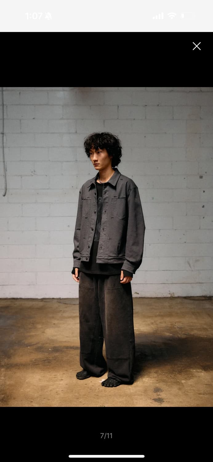 해칭룸 리버스 트러커 자켓 차콜 3사이즈 팝니다 상품이미지5