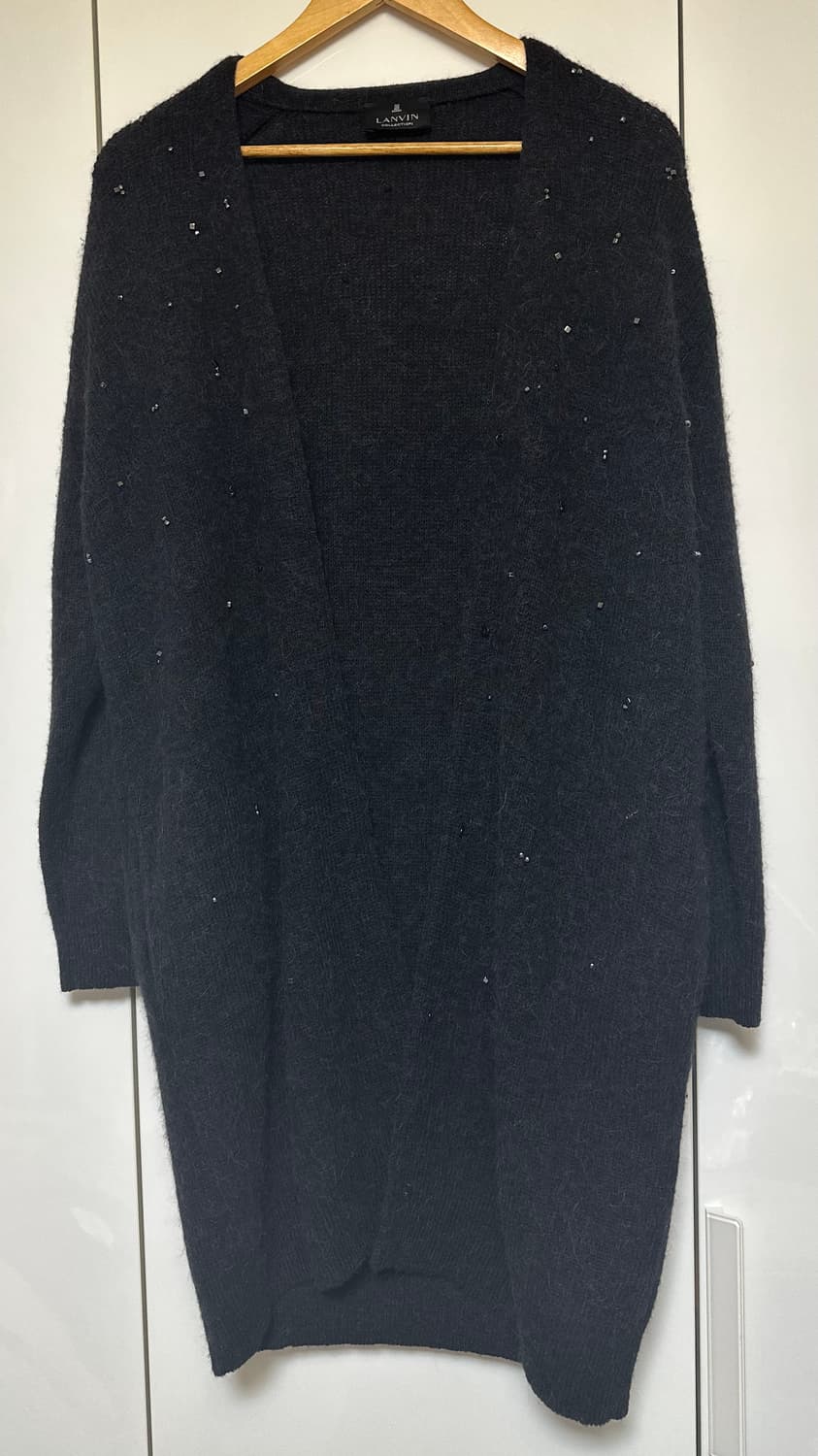 랑방 알파카 양모 오픈형 롱가디건 상품이미지1