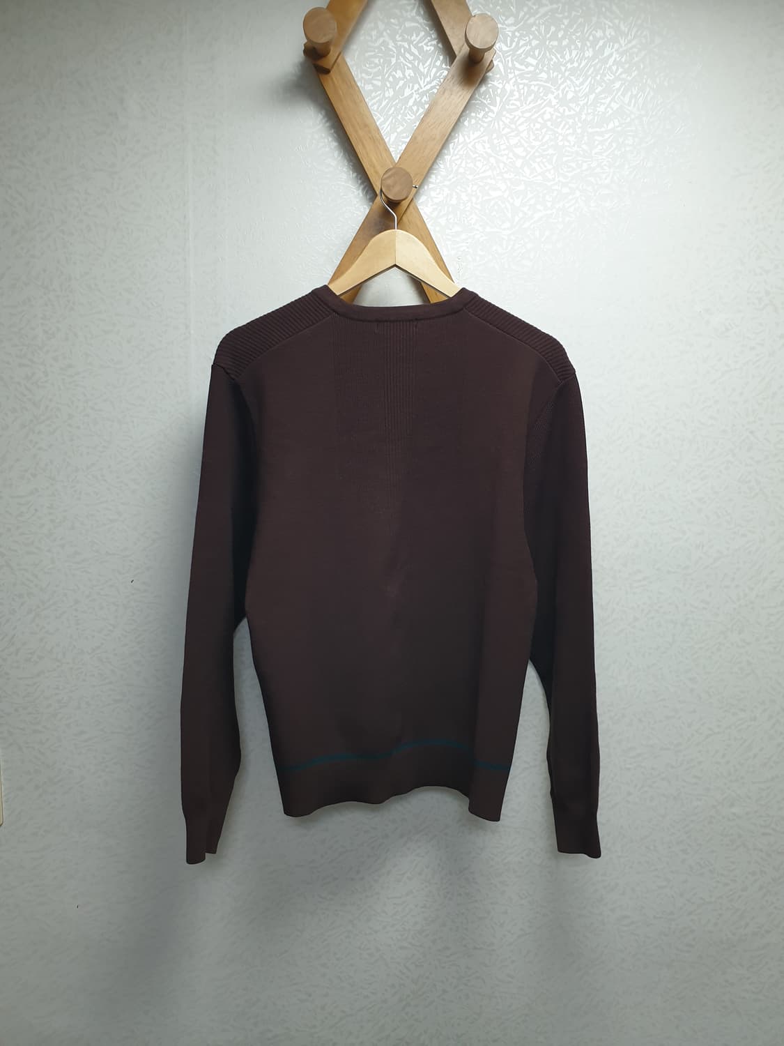 [남100] 데상트골프 라운드 풀오버니트 브라운 상품이미지8