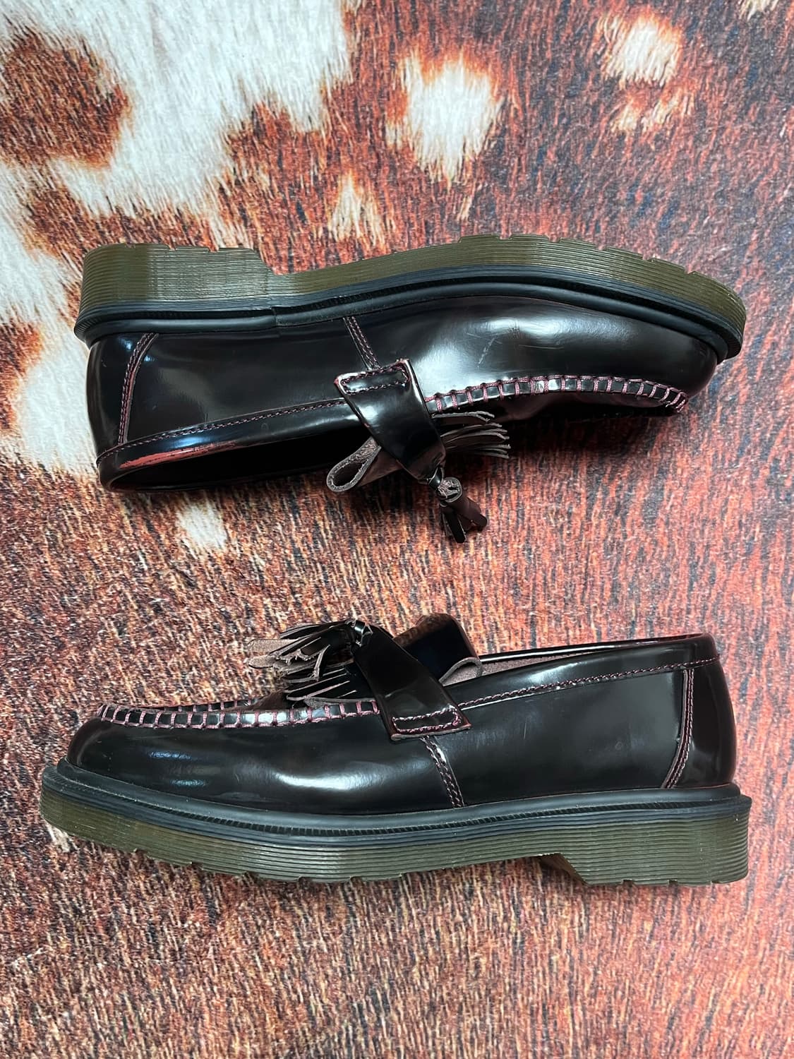 [240] 닥터마틴 아드리안 테슬 로퍼 버건디 상품이미지3