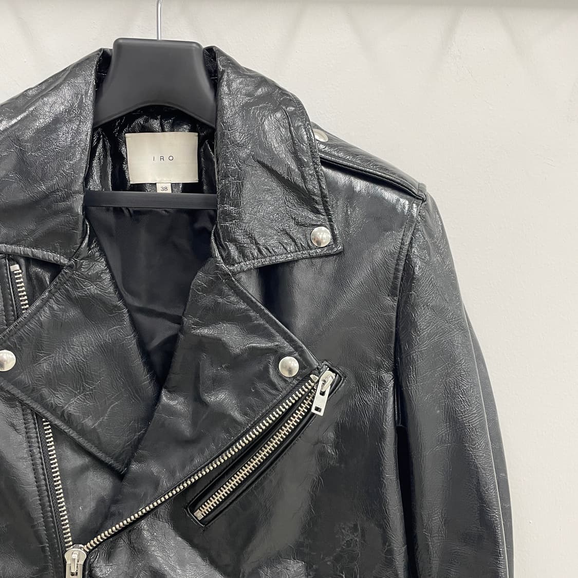 이로 블랙 레더 라이더 자켓 상품이미지4